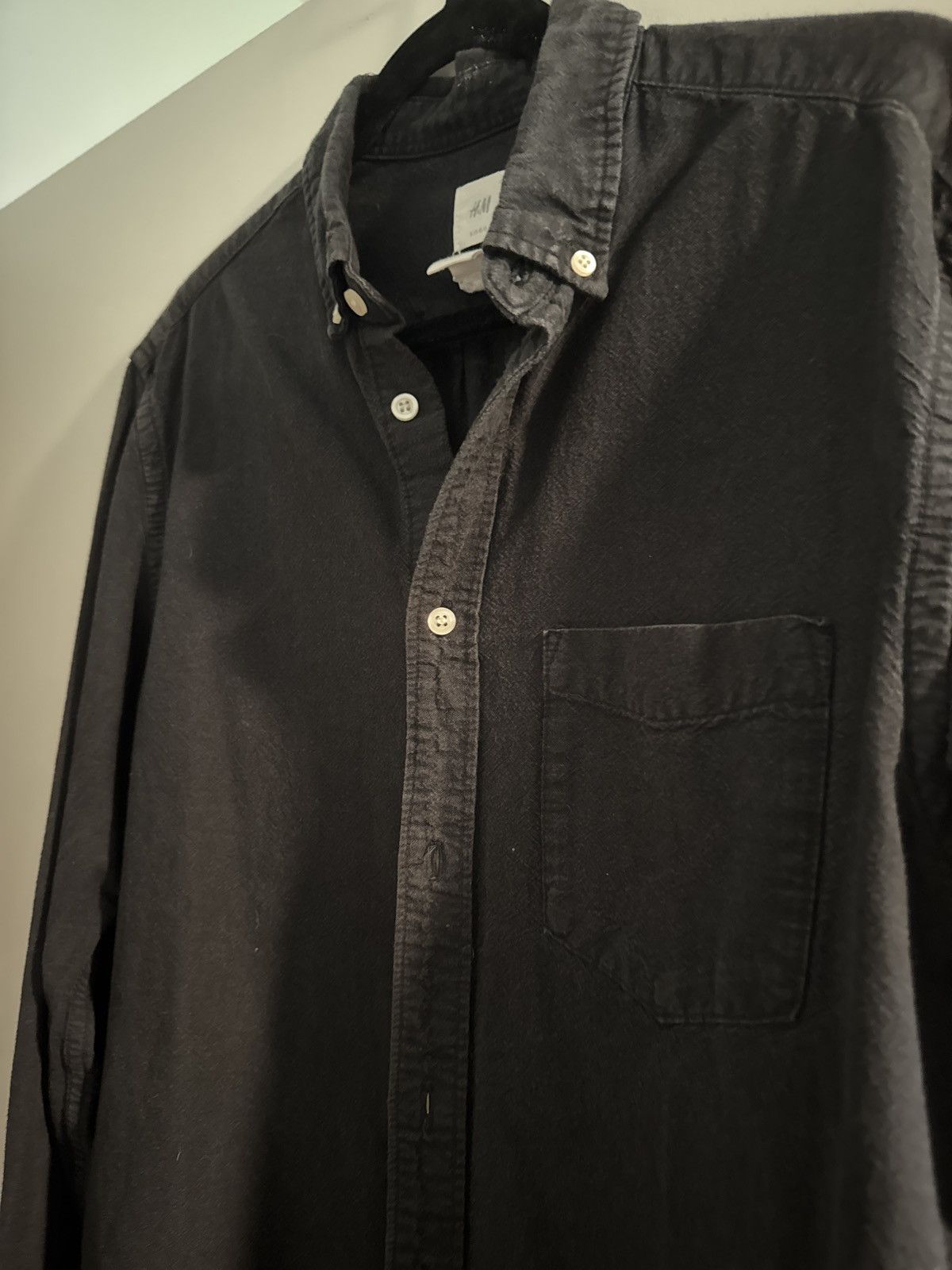 H&M Black H&M Long-Sleeve Button Up Size US L / EU 52-54 / 3 - 2 Thumbnail