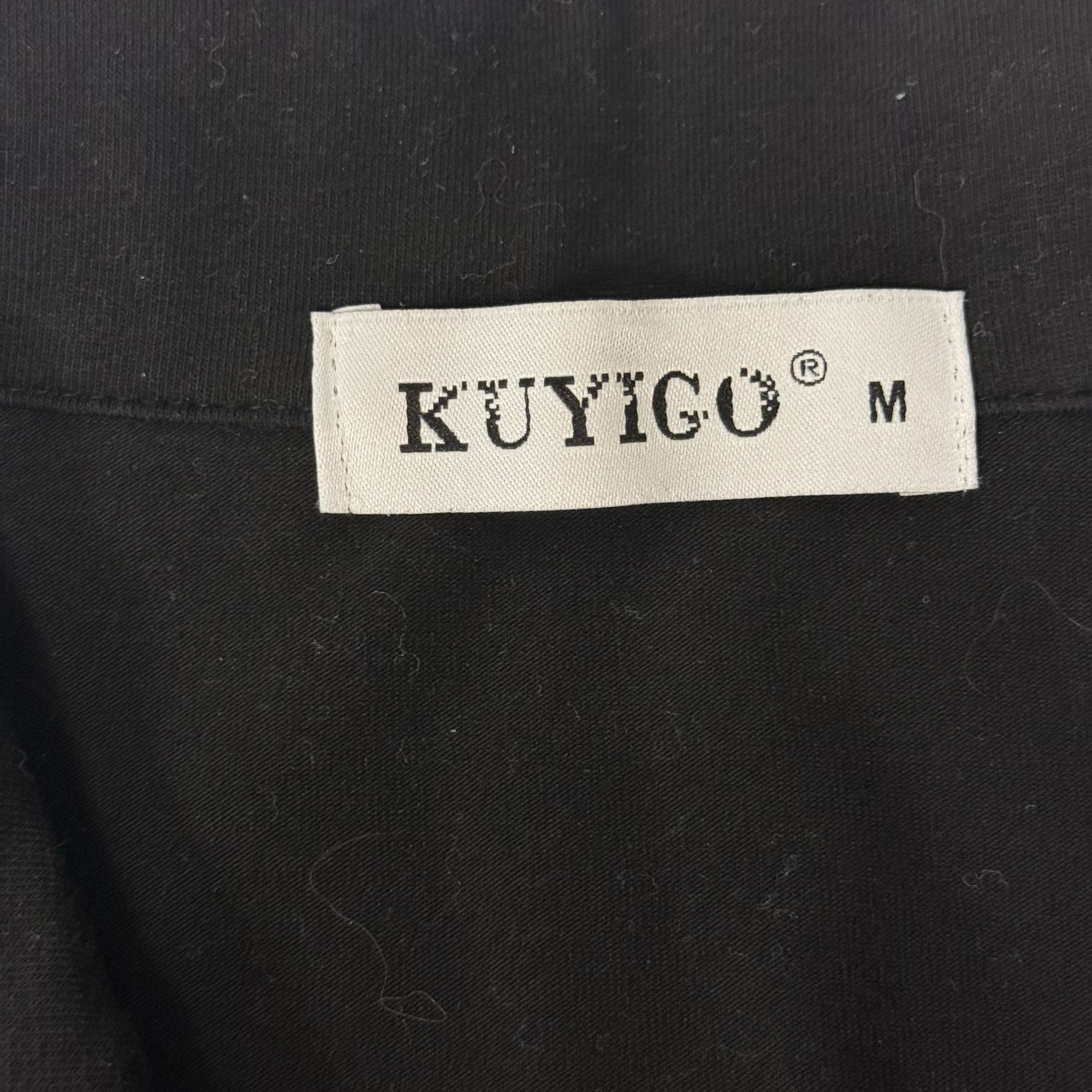 Other Kuyigo Black White POLO Long Sleeve Casual Shirt M Size US M / EU 48-50 / 2 - 5 Thumbnail