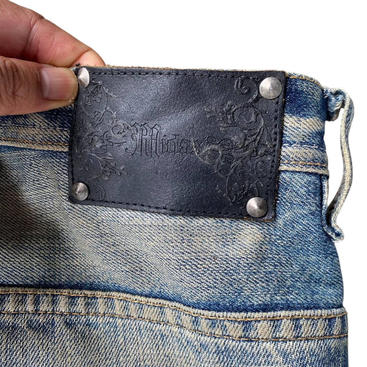 Japanese Brand FLARE Midas Japan "Gimmick" Distressed Grunge Cyber Punk Size US 29 - 17 Thumbnail