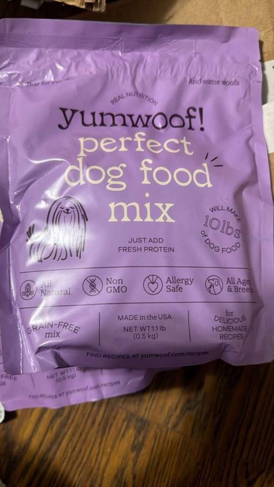 Other Yumwoof Perfect Dog Food Mix New (Healthy Grains) Recipe . Size ONE SIZE - 1 Thumbnail