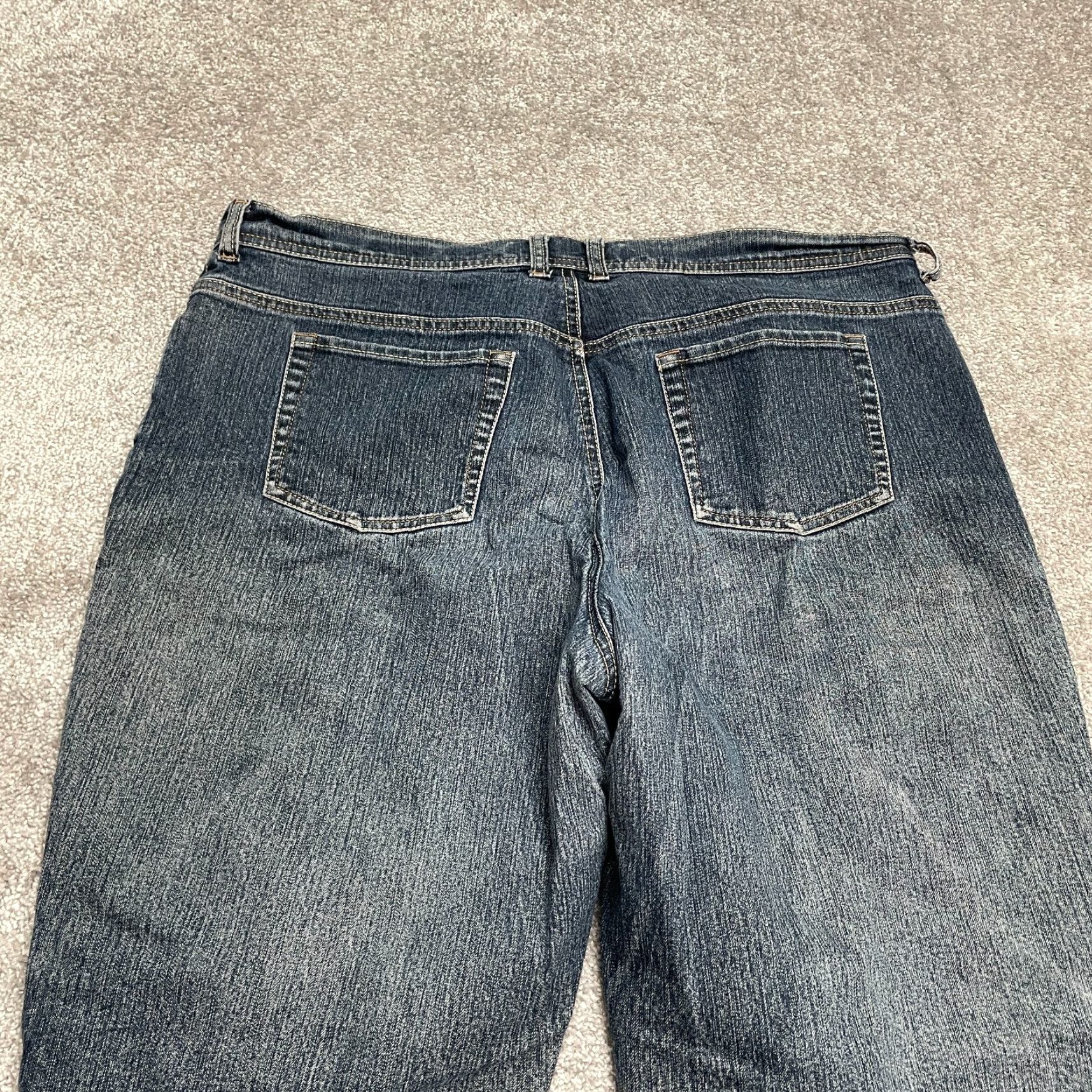 Gloria Vanderbilt Gloria Vanderbilt Jeans Womens 16 Short Blue Straight Denim Cotton 38x28 Casual 5-Pocket Design Baggy? Size 38" / US 16 / IT 52 - 5 Thumbnail