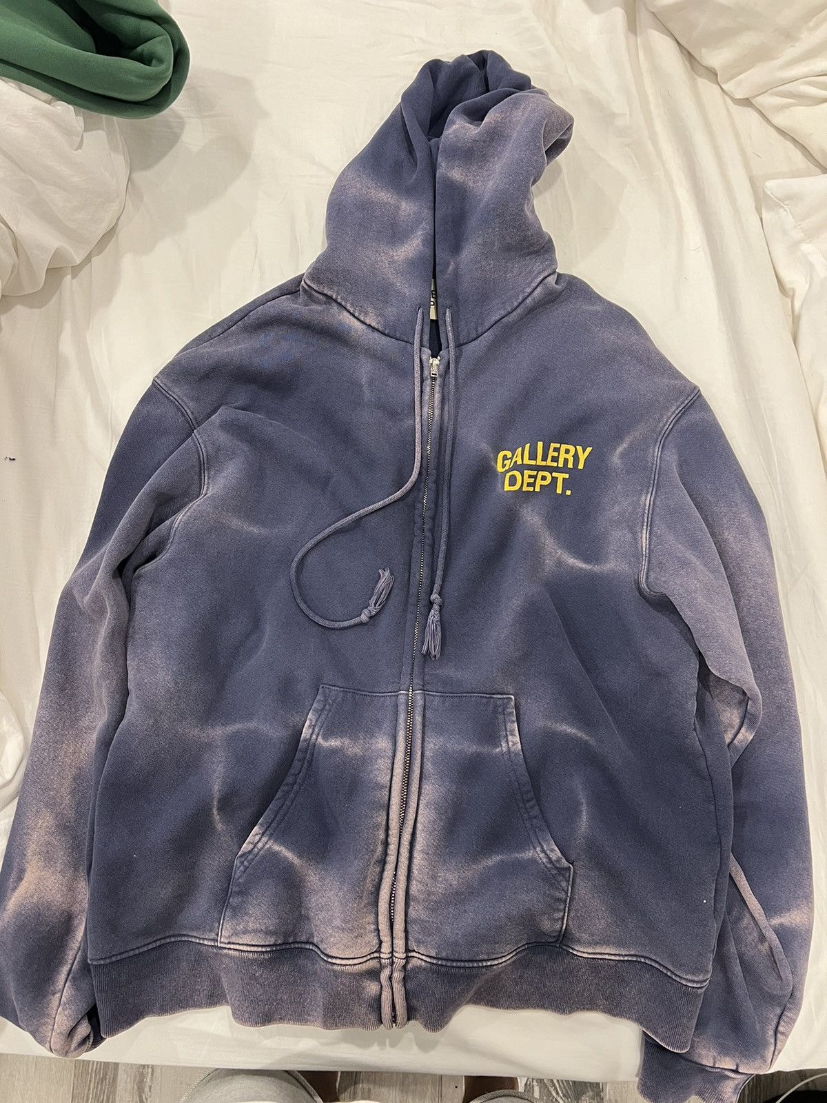 image of Gallery Dept Zip Up Sun Faded in Navy, Men's (Size Large)