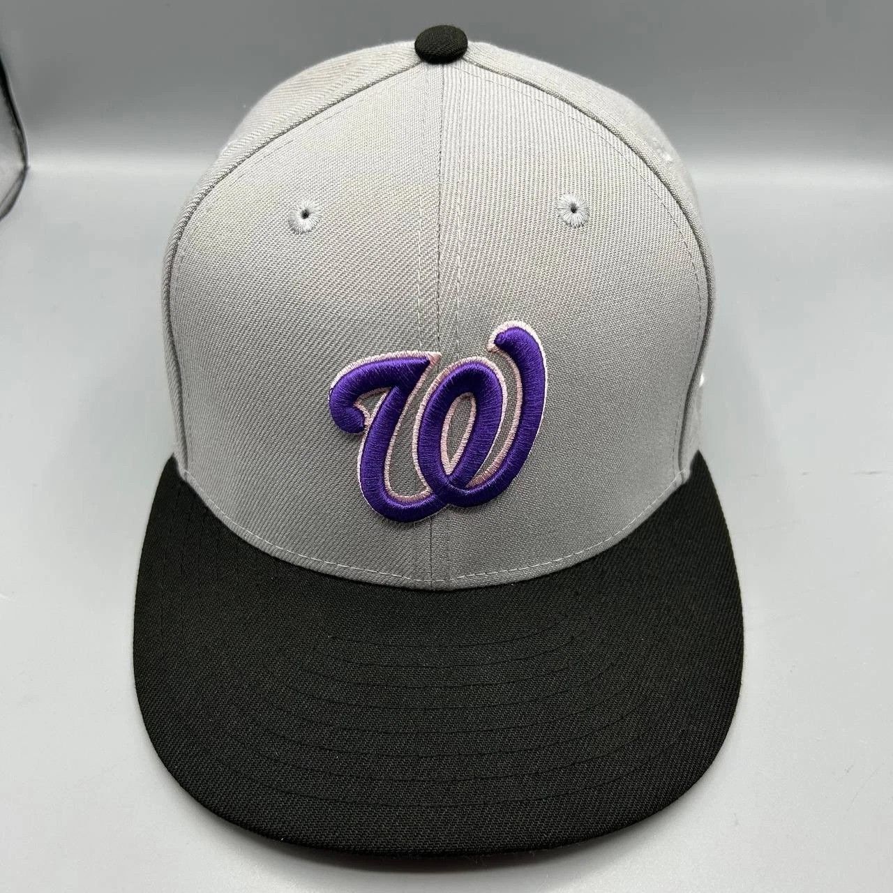 New Era Washington Nationals Hat 7 3/8 59Fifty New Era MLB Fitted Size ONE SIZE - 1 Thumbnail