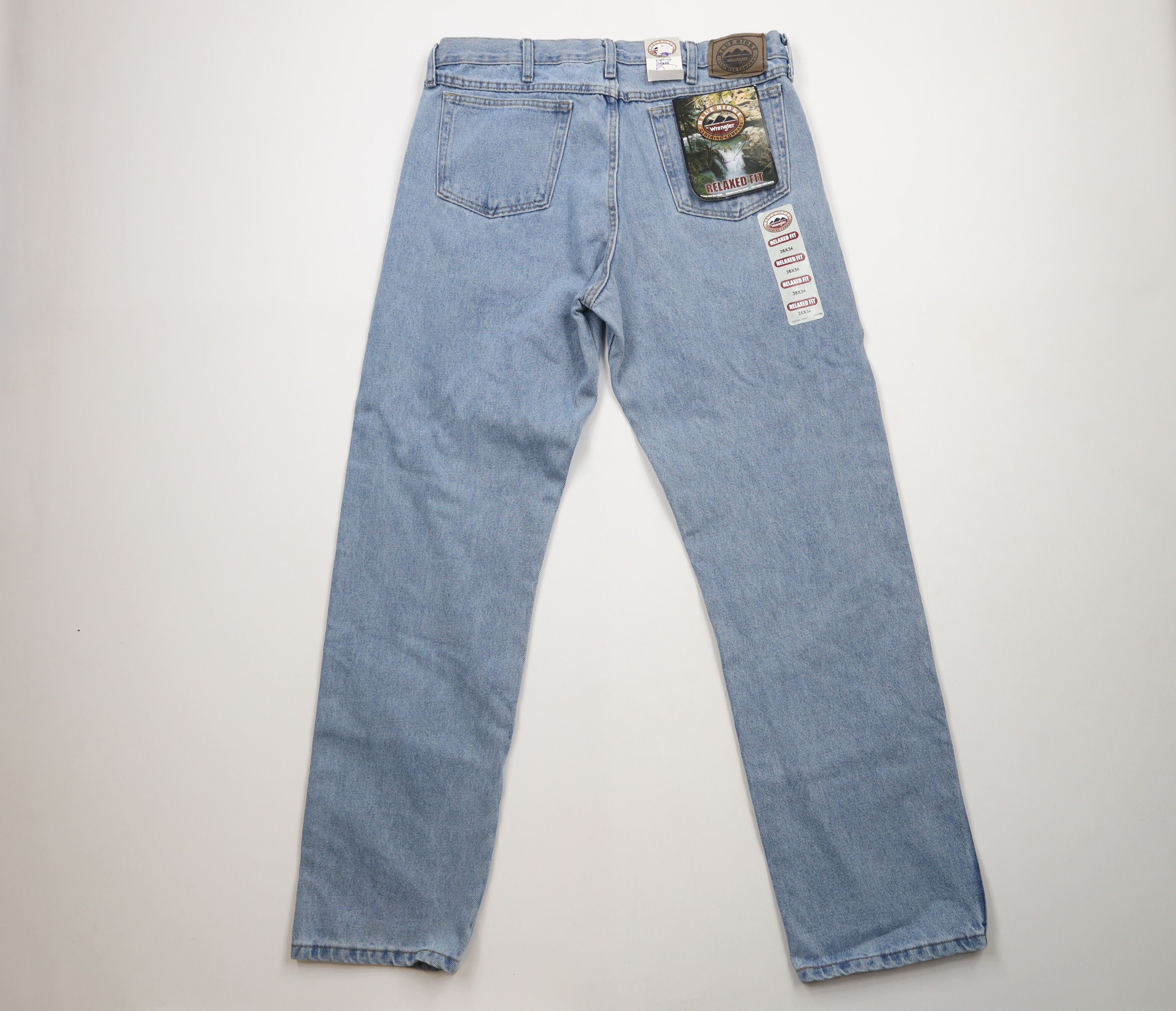 Vintage × Wrangler Deadstock Vintage Wrangler Bootcut Denim Jeans Blue Cotton Size US 36 / EU 52 - 7 Thumbnail