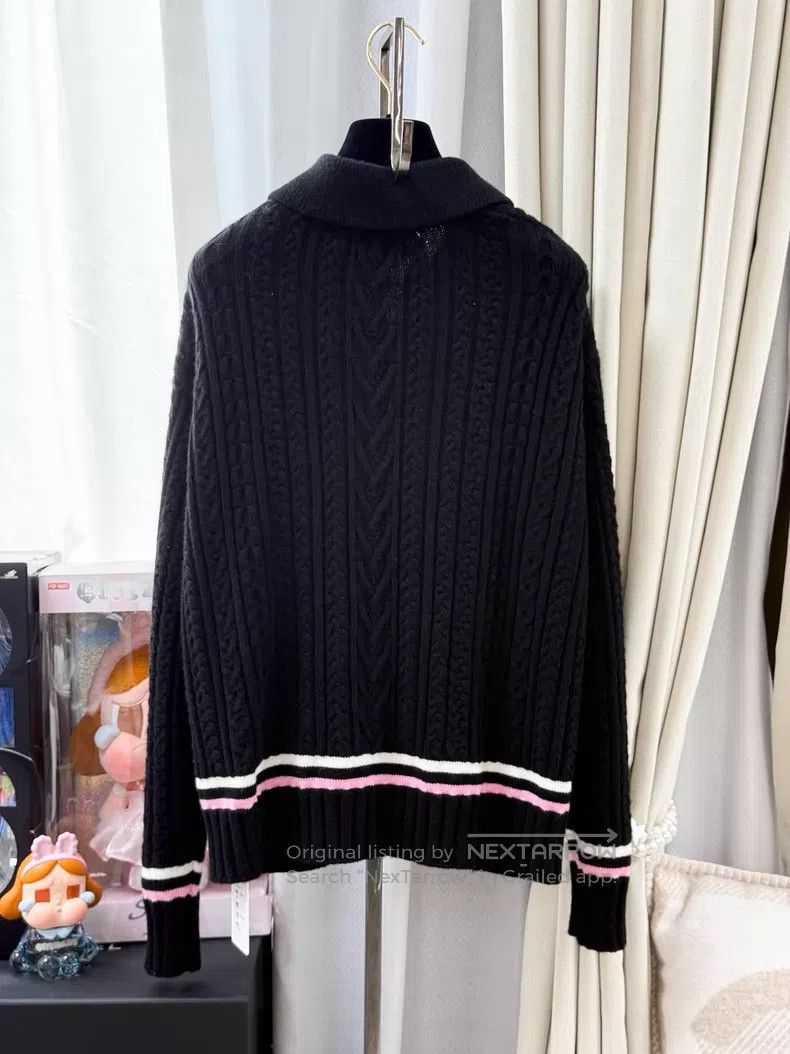 Chanel Chanel Double C enamel buckle pink and white striped long- Size XS / US 0-2 / IT 36-38 - 3 Thumbnail