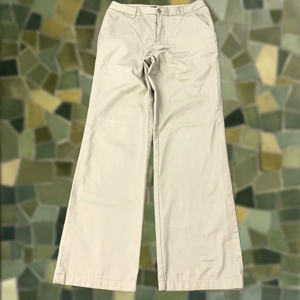 Lands' End Lands' End Pants Womens 6 Khaki Straight Leg Chino Dress Casual Inseam 30.5 Size 28" / US 6 / IT 42 - 1 Thumbnail