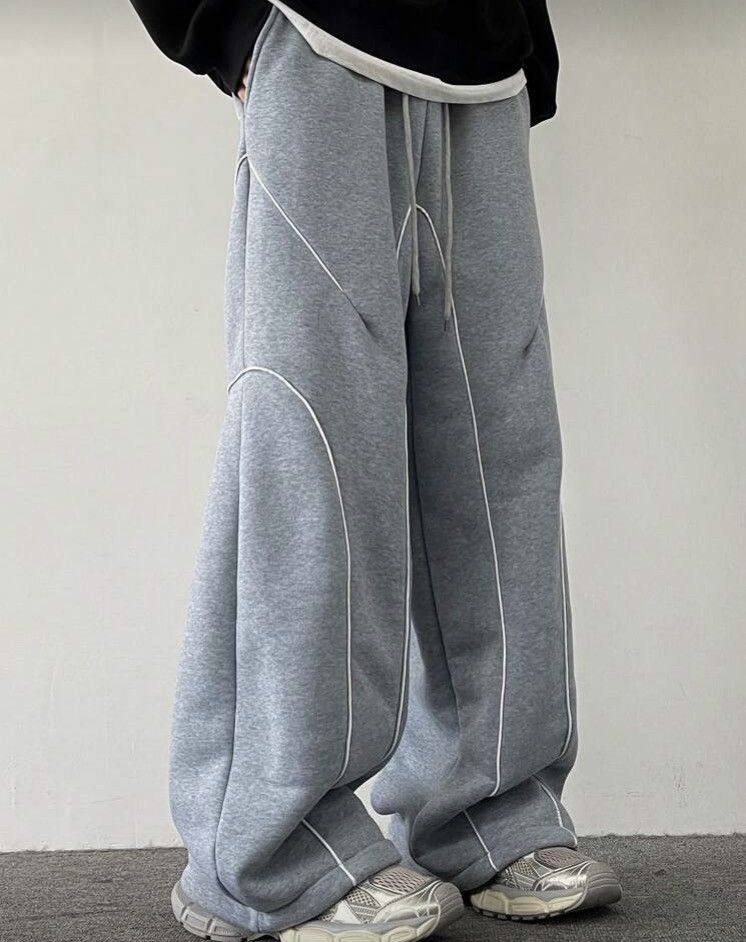 Japanese Brand Line Baggy Sweatpants Size US 36 / EU 52 - 4 Thumbnail