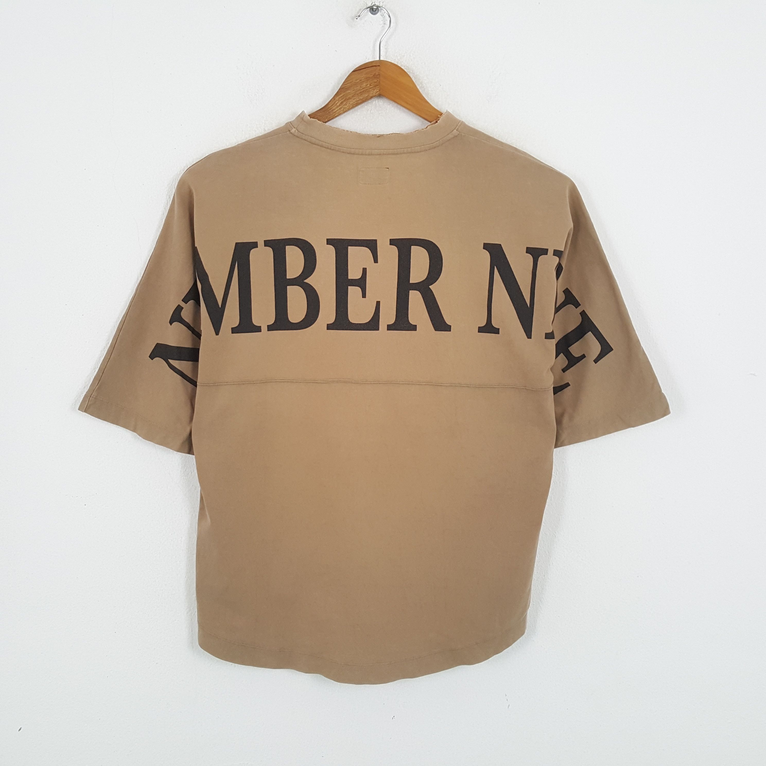 Japanese Brand × Number (N)ine × Vintage Vintage NUMBER (N)INE Japan Fashion Brand T-Shirt Size US XL / EU 56 / 4 - 1 Thumbnail
