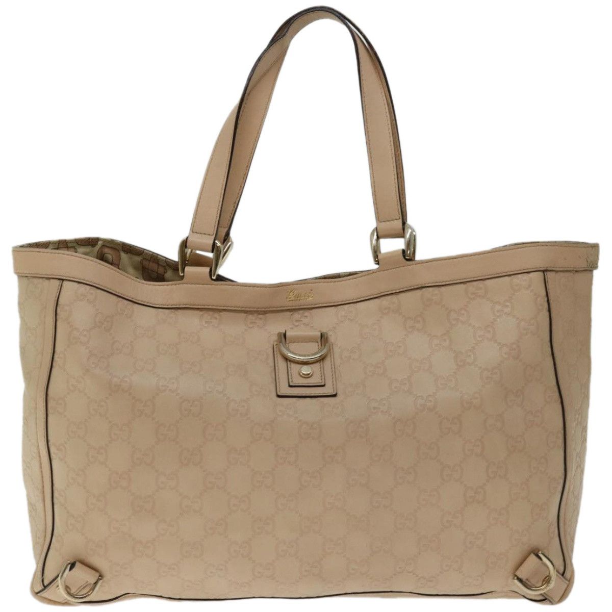 Gucci Gg Canvas Beige Canvas Tote Bag (Pre-Owned) Size ONE SIZE - 1 Thumbnail