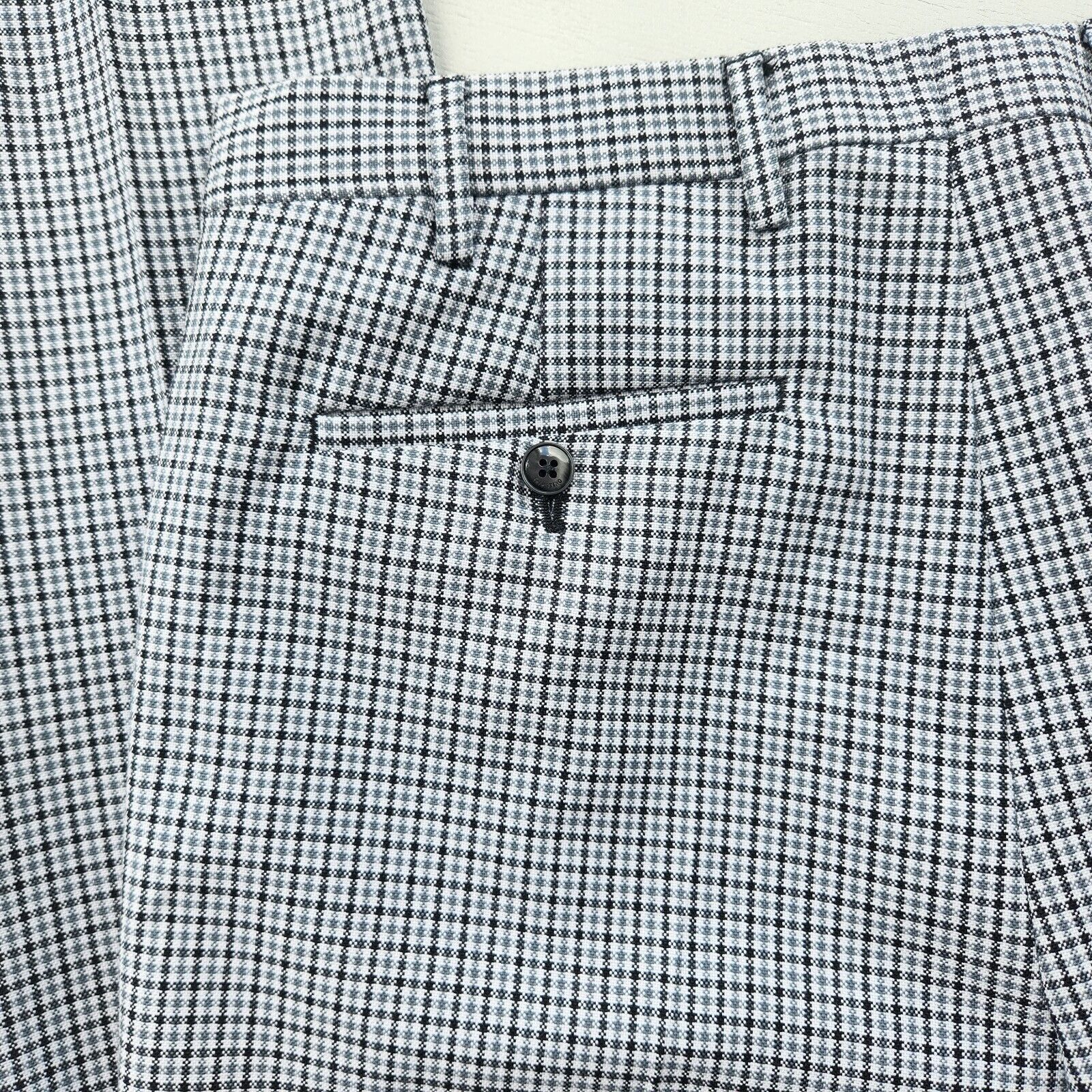 Valentino Valentino Men's Plaid Wool Dress Pants Size IT 44 / US 28 Size US 28 / EU 44 - 6 Thumbnail