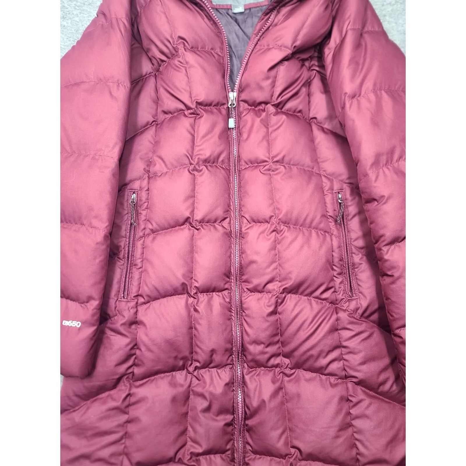 Eddie Bauer Eddie Bauer Sun Valley Down Parka Jacket Women S Burgundy 650 Fill Puffer Long Size S / US 4 / IT 40 - 6 Thumbnail