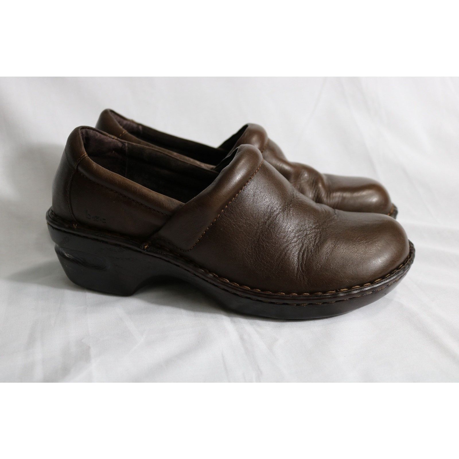 Boc US 9.5M BØC Peggy Clogs Leather Mule Women Slip-on Shoes Size US 9.5 / IT 39.5 - 1 Thumbnail