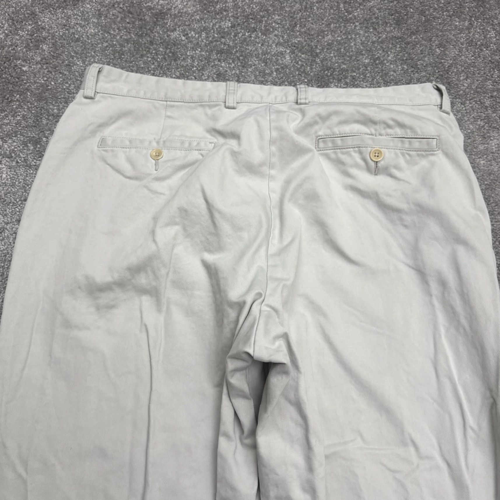 J.Crew J.CREW Beige Chino Pants Mens 36x30 Straight Leg Cotton Casual Work Preppy Size US 36 / EU 52 - 3 Thumbnail