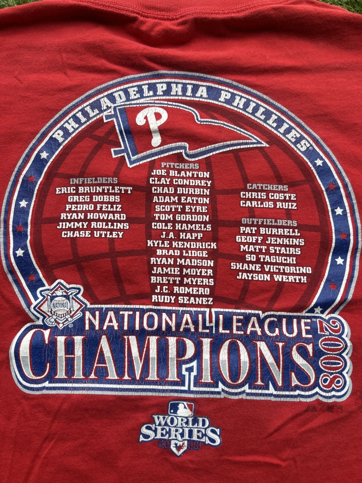 Majestic Philadelphia Phillies 2008 National League Champions T Shirt Size US L / EU 52-54 / 3 - 5 Thumbnail
