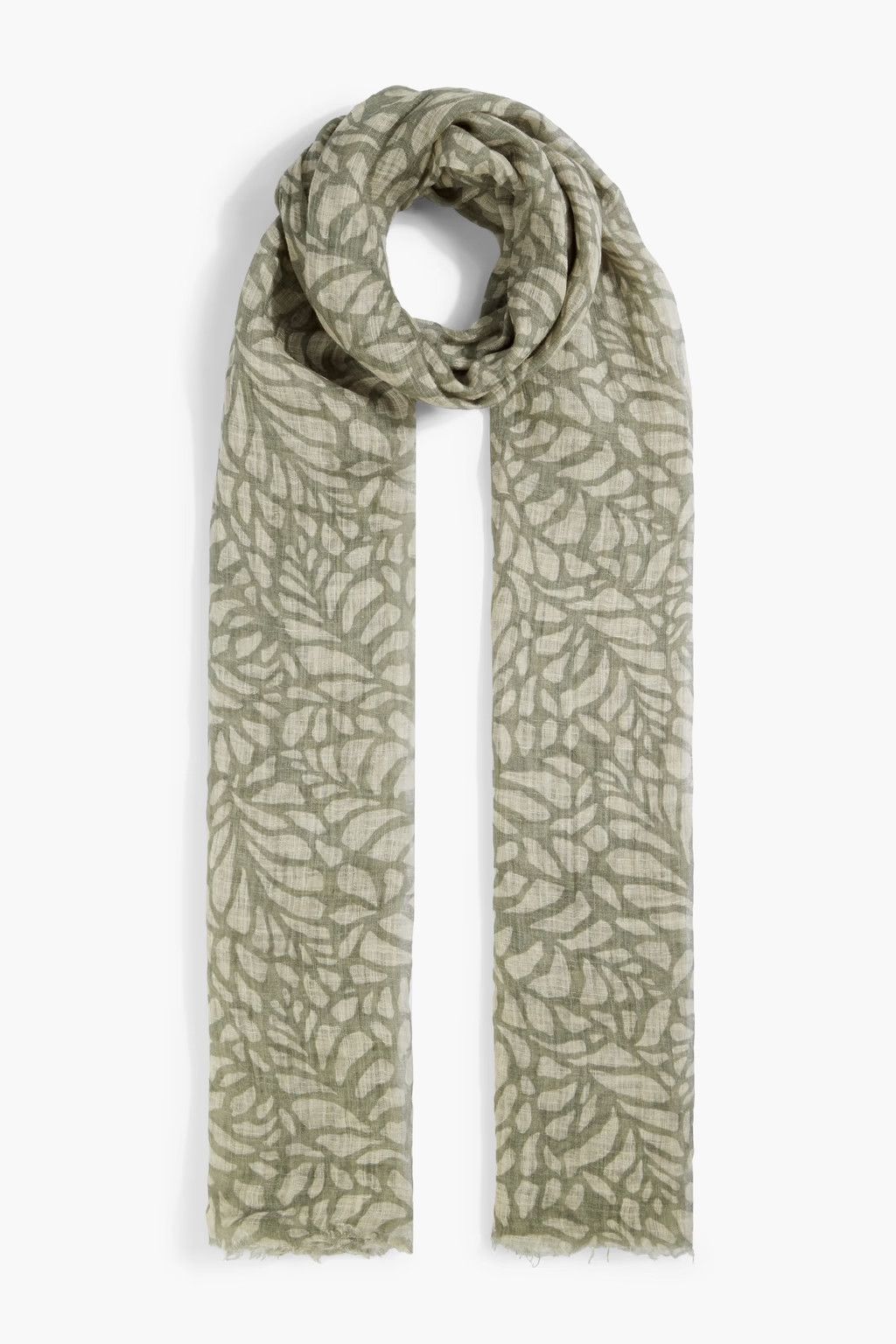 Brunello Cucinelli o1y0725 Size : OS / Scarf in Military Green Size ONE SIZE - 1 Thumbnail