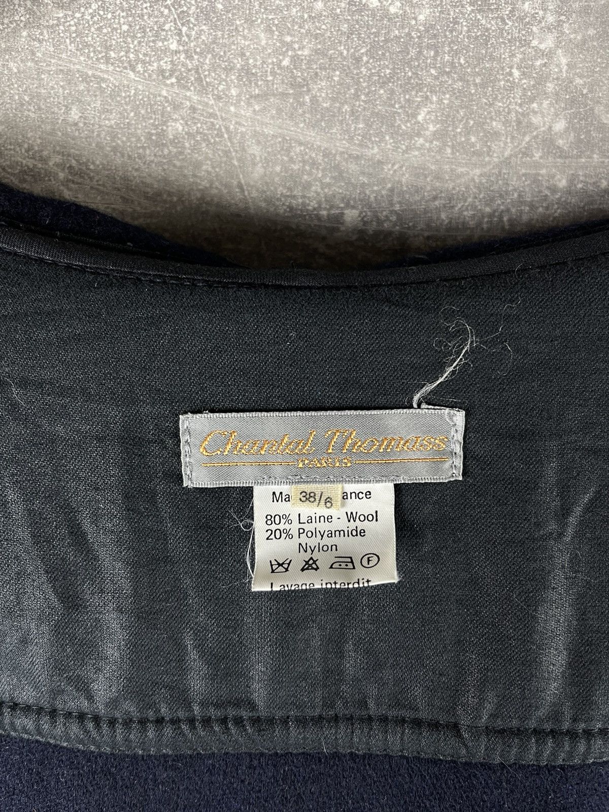 Juicy Couture Y2K Juicy Couture Cropped Wool Jacket Faux Fur Collar Blue Size L / US 10 / IT 46 - 13 Thumbnail