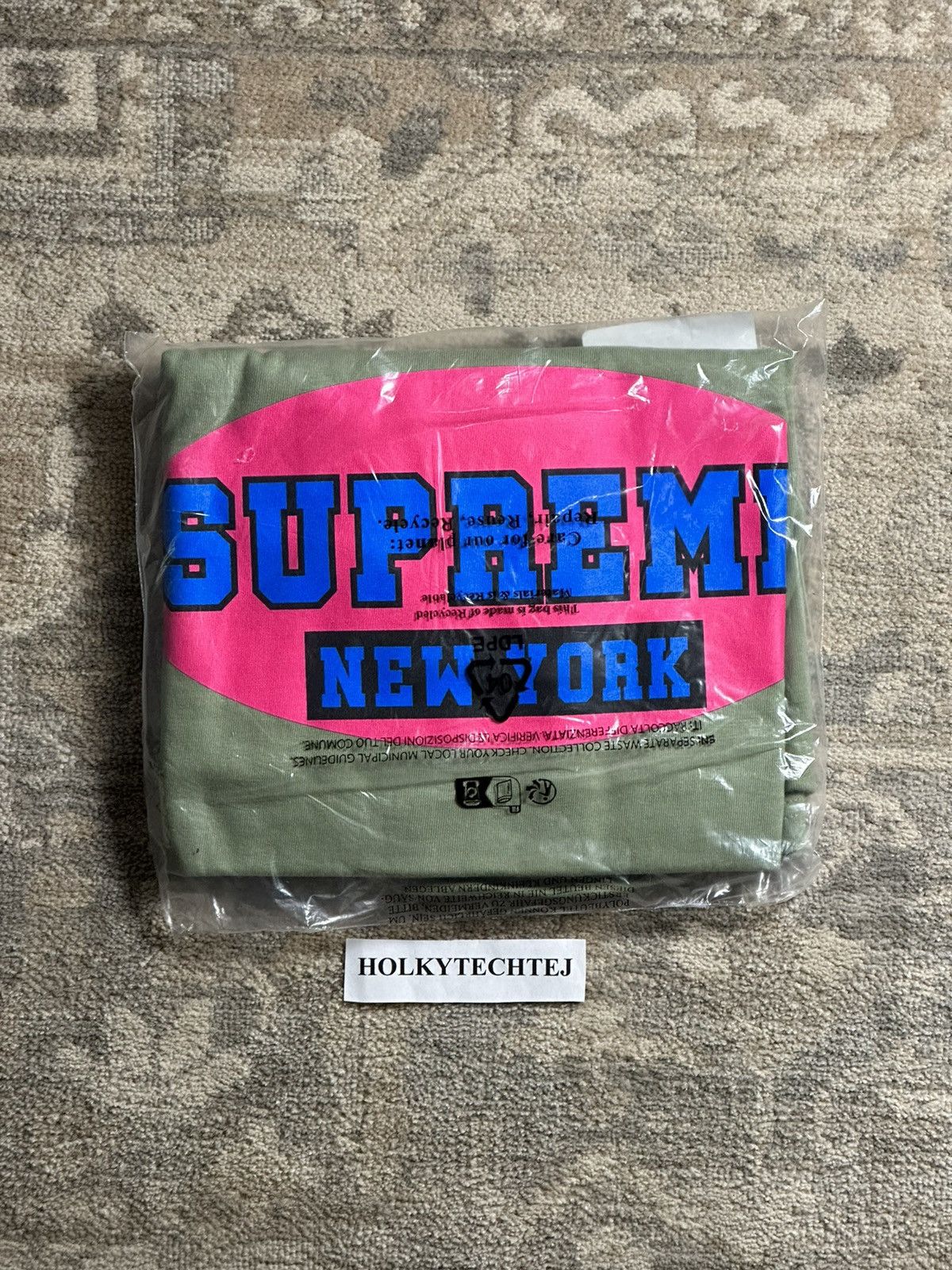 Supreme Supreme New York Tee - Light Olive - L - SS23 Size US L / EU 52-54 / 3 - 2 Thumbnail