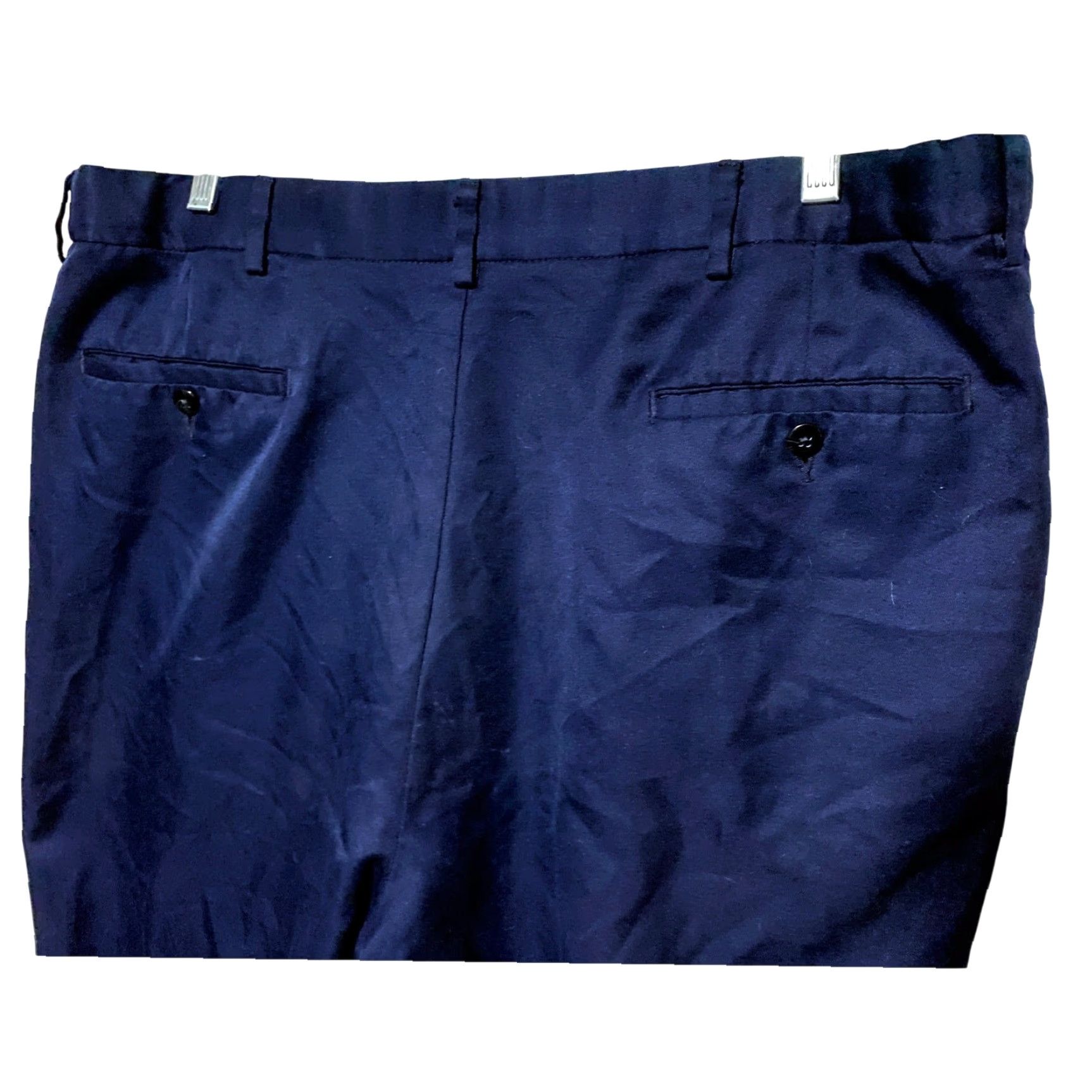 George George Navy Blue Pleated Dress Pants Mens 40x28.5 Office Preppy Workwear Classic Pants Mens Navy Blue Pleated Dress Office Workwear 40x28.5 Mens Size US 40 / EU 56 - 5 Thumbnail