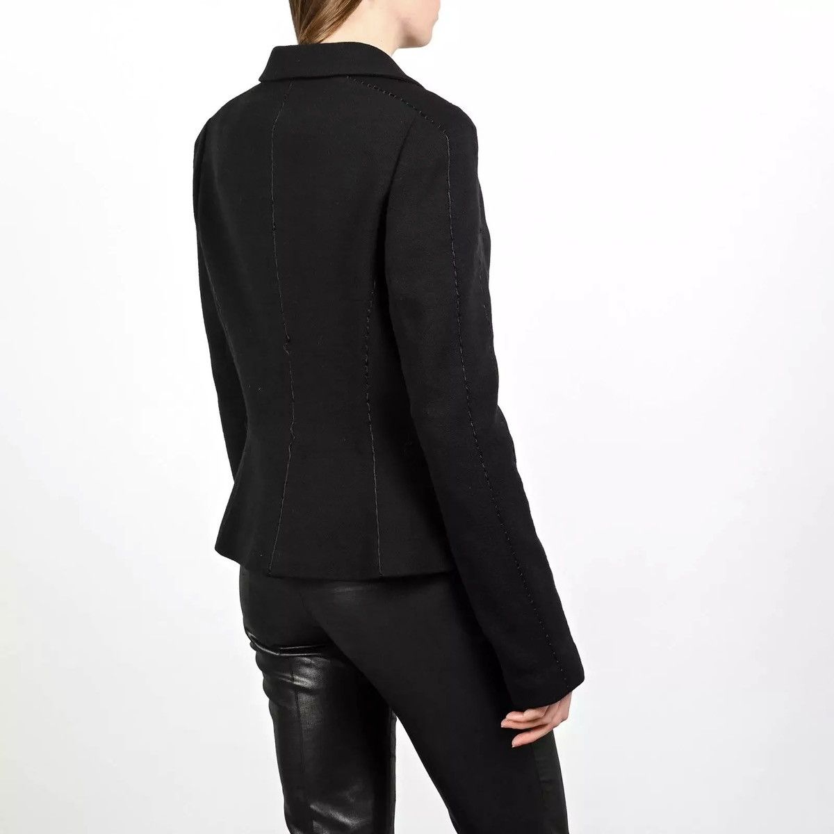 Designer × Diane von Furstenberg Diane von Furstenberg Womens Premium Wool Blazer Jacket Size S / US 4 / IT 40 - 2 Thumbnail