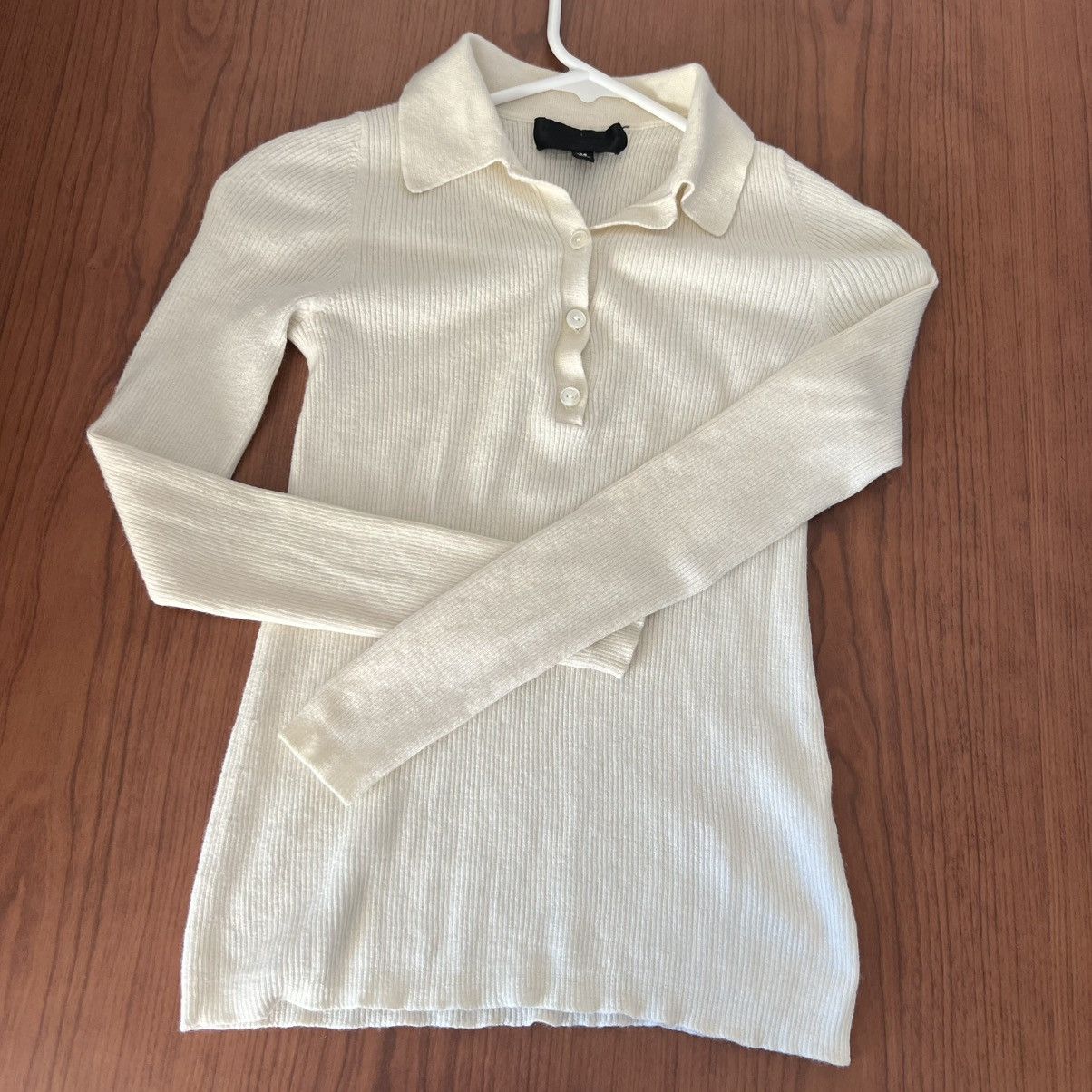 Nili Lotan Nili Lotan Collared Sweater XS Wool Blend Luxe Pullover Size XS / US 0-2 / IT 36-38 - 2 Thumbnail