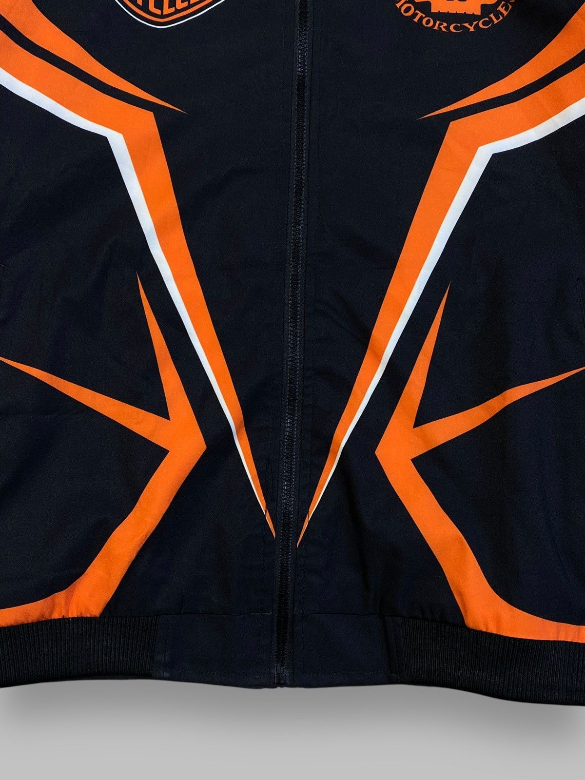 Harley Davidson 🔥 HARLEY DAVIDSON BIKER JACKET Y2K FLAMES PUNK ROCK VIBES Size US XL / EU 56 / 4 - 15 Thumbnail