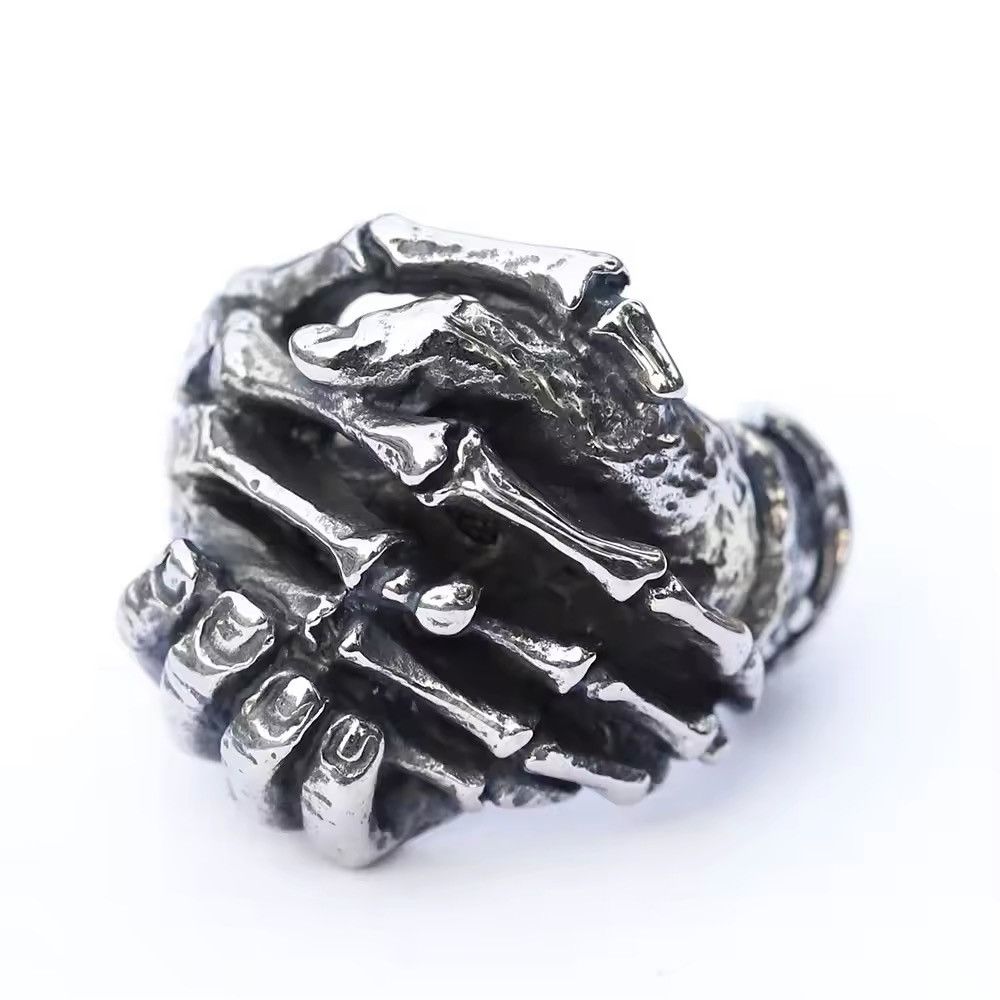 Other Vintage Punk Skull Hand Ring (Size 7-13) Size ONE SIZE - 1 Thumbnail