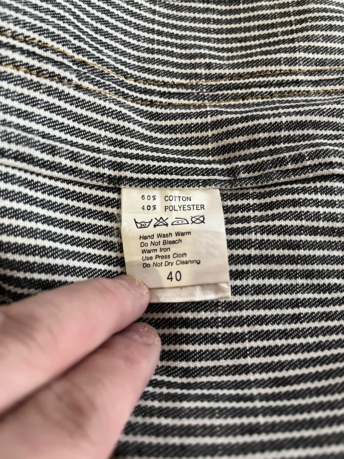 Japanese Brand Nationality + Name Grosbec Hickory Stripe Chore Coat Jacket Size US L / EU 52-54 / 3 - 10 Thumbnail
