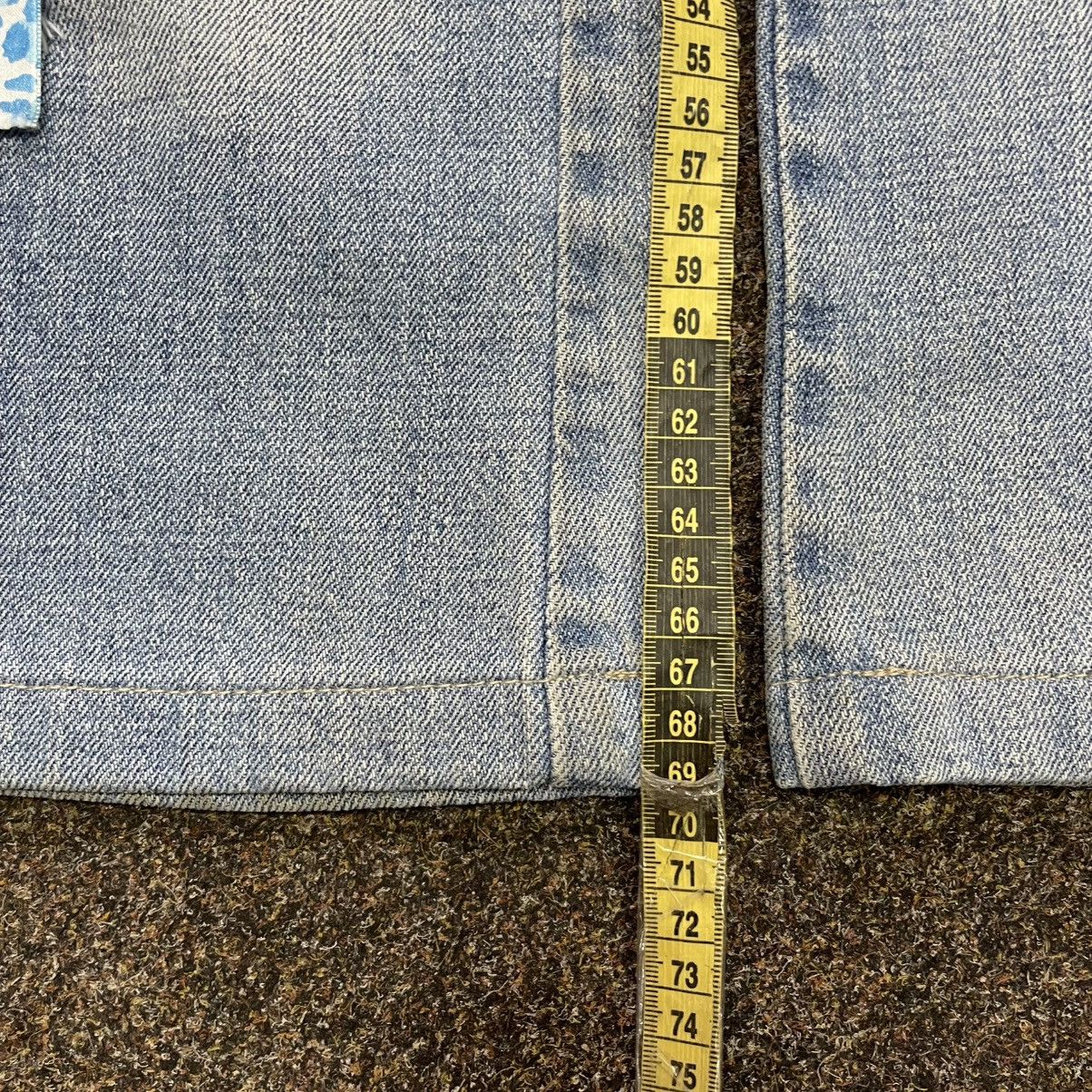 Vintage Y2K Baggy Distressed Flared Jeans Wide Leg Grunge Skater Size 34" / US 12 / IT 48 - 8 Thumbnail
