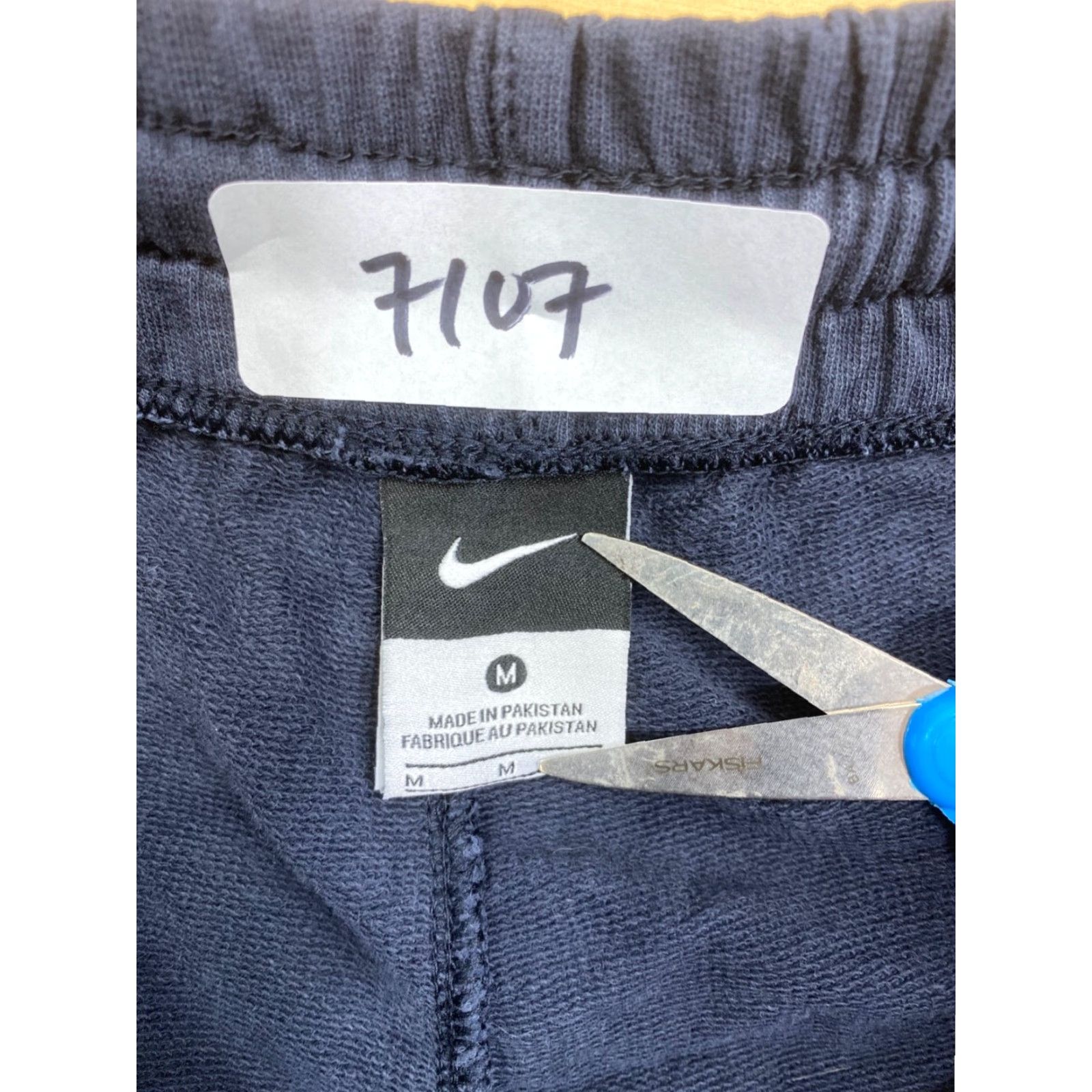 Nike Nike Sweat Shorts M Black Casual Drawstring Pockets Mens Size US 31 - 2 Thumbnail