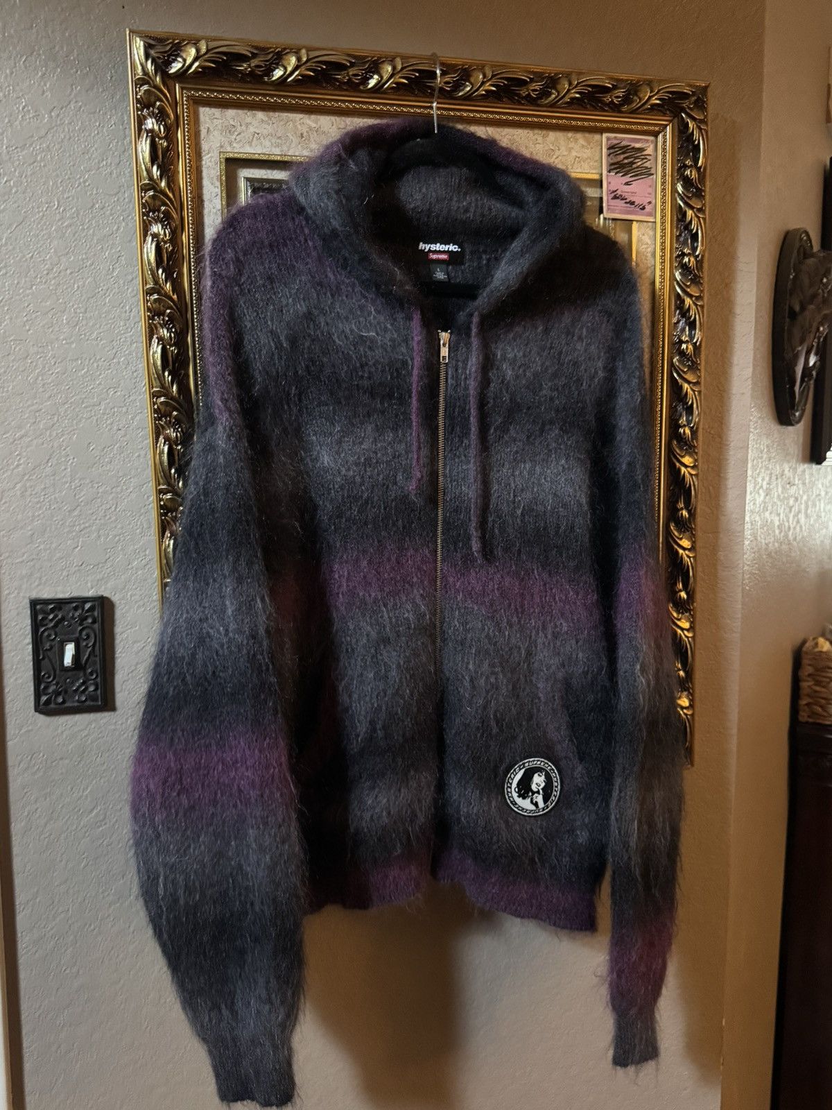 Hysteric Glamour × Supreme FW24 Supreme Hysteric Glamour Mohair Zip Up Size US L / EU 52-54 / 3 - 3 Thumbnail