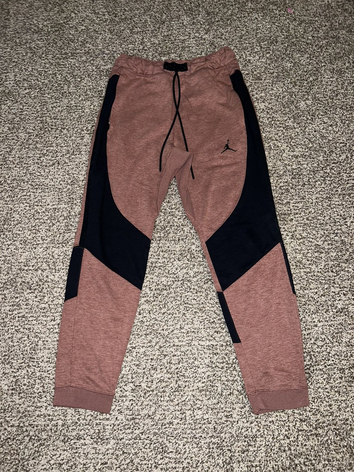 Jordan Brand × Nike Air Jordan Fleece Tech Pants Light Maroon Size Medium Size US 34 / EU 50 - 1 Thumbnail