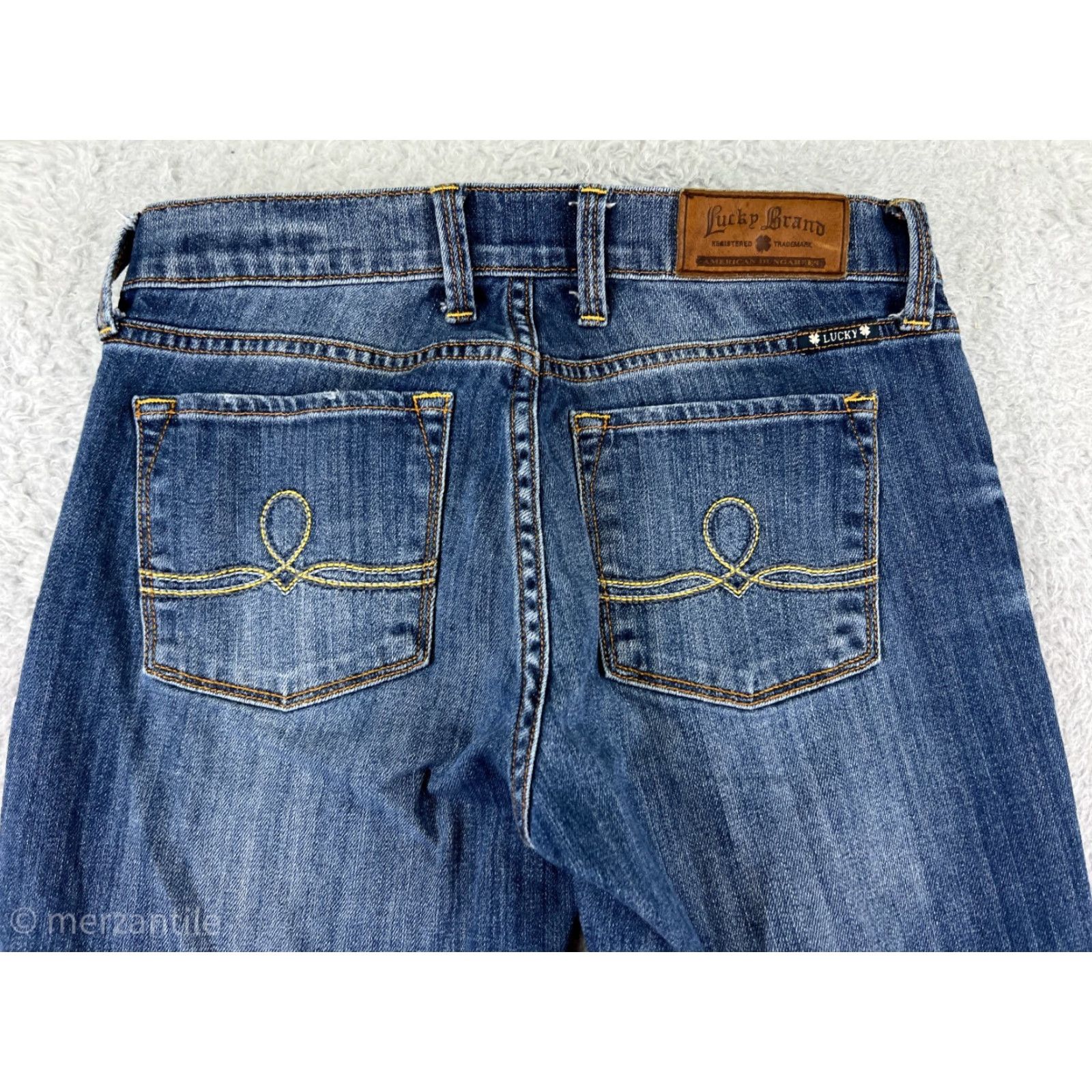 Lucky Brand Lucky Brand Jeans Women 4 Blue Denim Sofia Straight 5-Pocket Cotton Blend Stretch Size 27" / US 4 / IT 40 - 3 Thumbnail