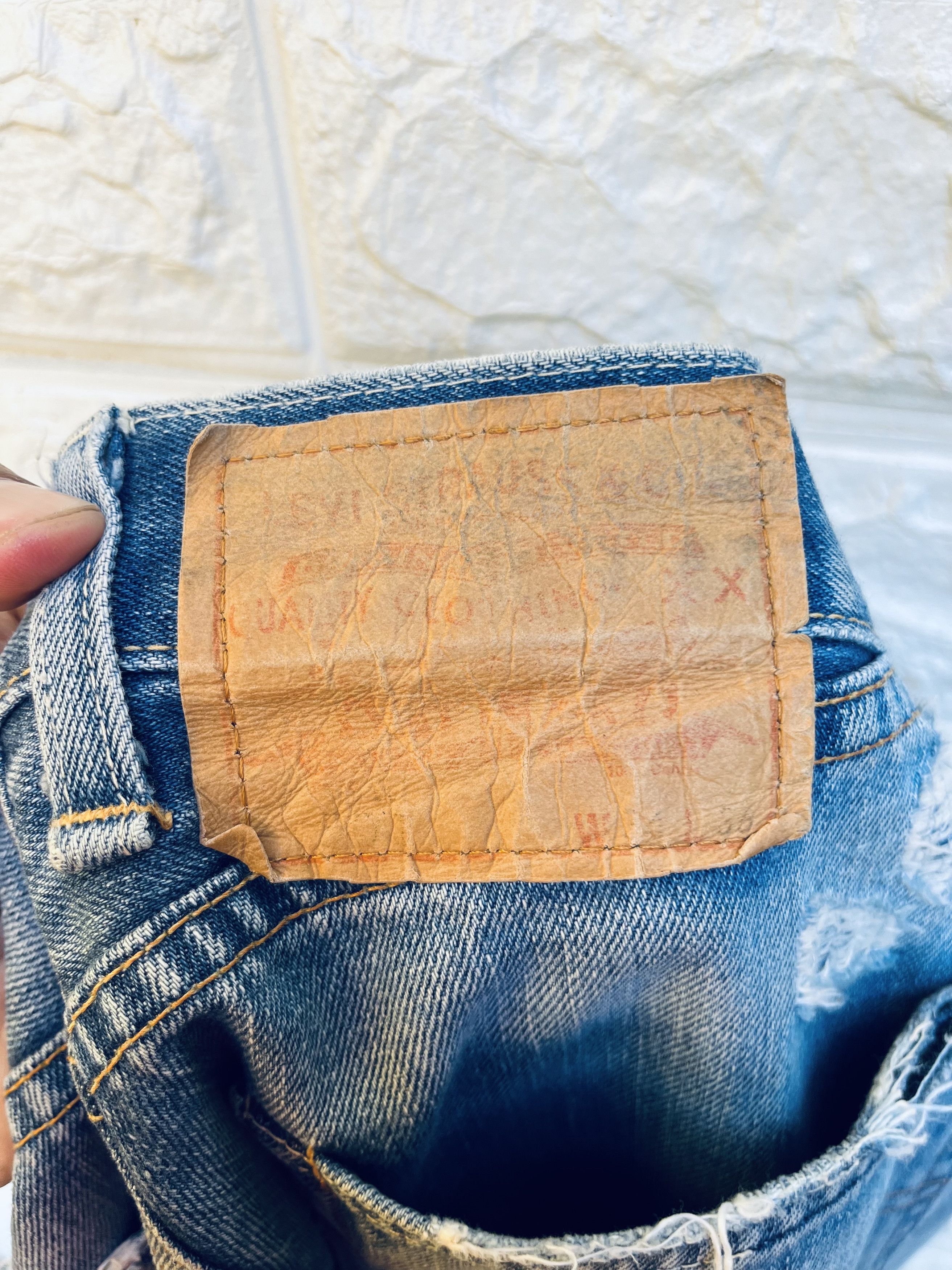Levi's Vintage Clothing × Vintage Vintage Levis Big E Selvage Designed Fashion Style Size US 33 - 19 Thumbnail