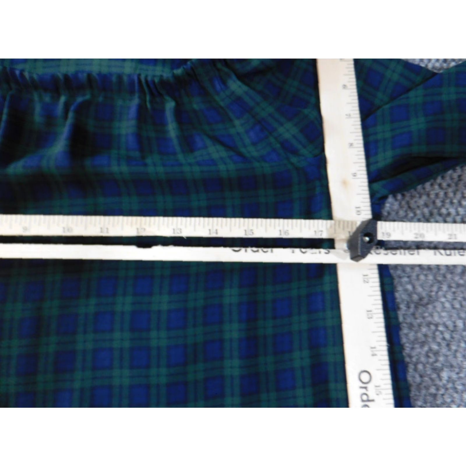 Talbots Talbots Blouse PS Petites Womens Green Plaid Top Pullover Crew Neck Polyester Long Sleeve Casual Stretch PS Petites Womens Blouse Size S / US 4 / IT 40 - 5 Thumbnail