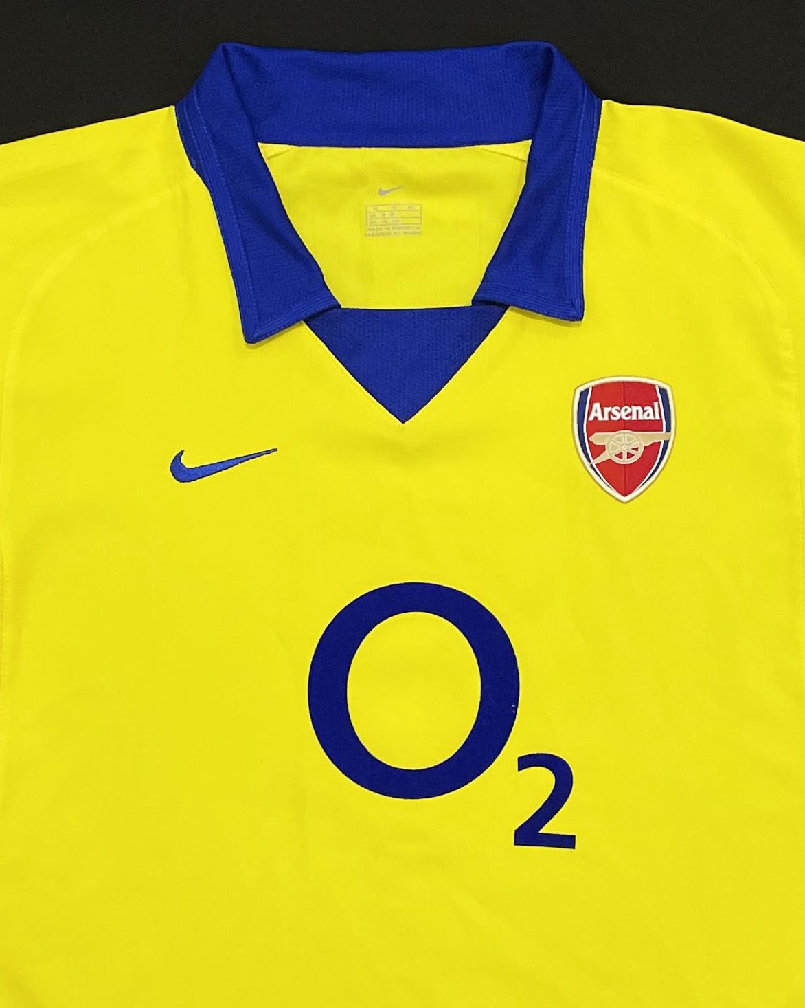 Nike Arsenal Away Kit 2003 2004 XL Boys Size US S / EU 44-46 / 1 - 3 Thumbnail
