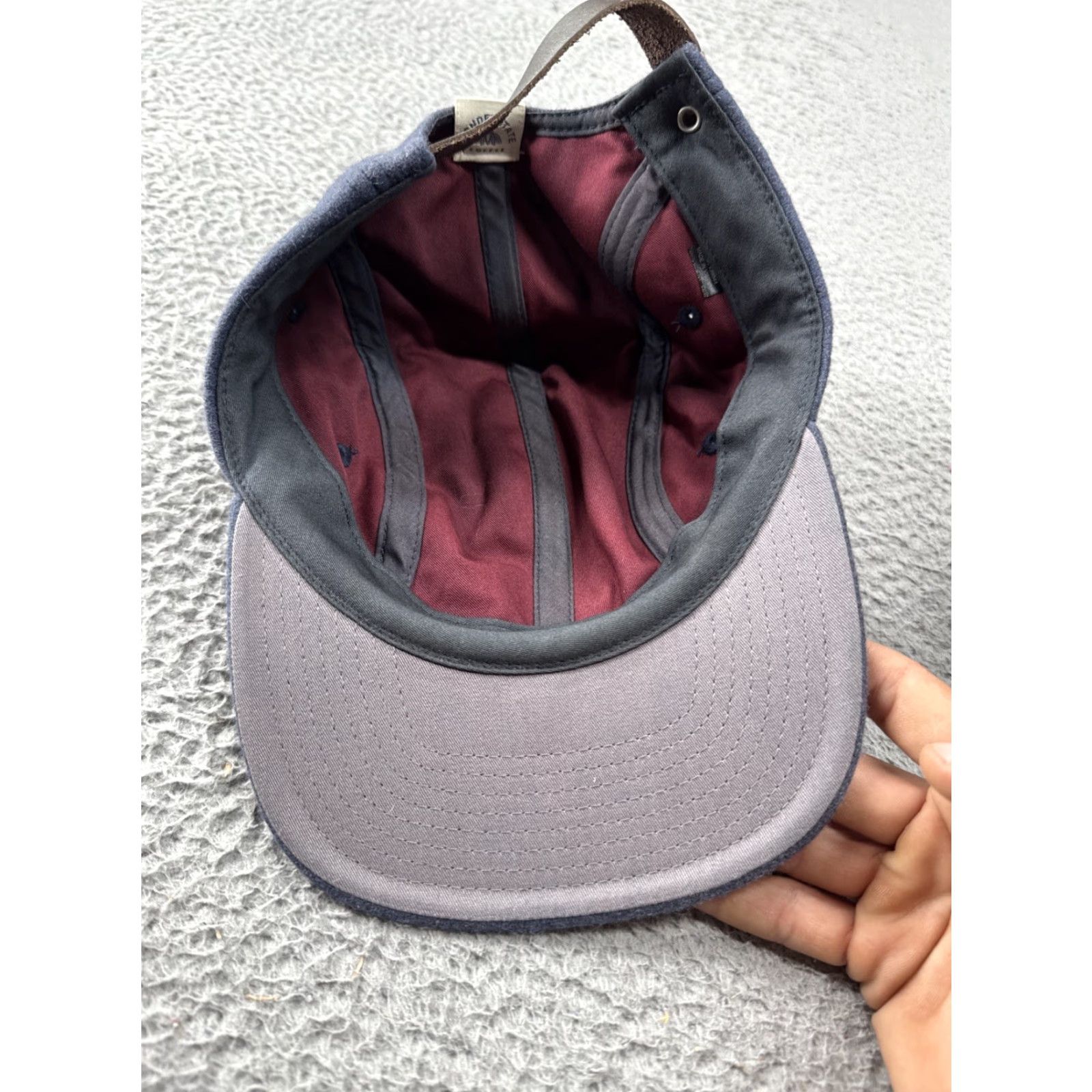 Logo 7 Wonderstate Coffee Bee Logo Wool Strapback Hat Wisconsin Business Unbranded Unisex Adults S Blue Cap Wool Strapback Hat Size ONE SIZE - 5 Thumbnail