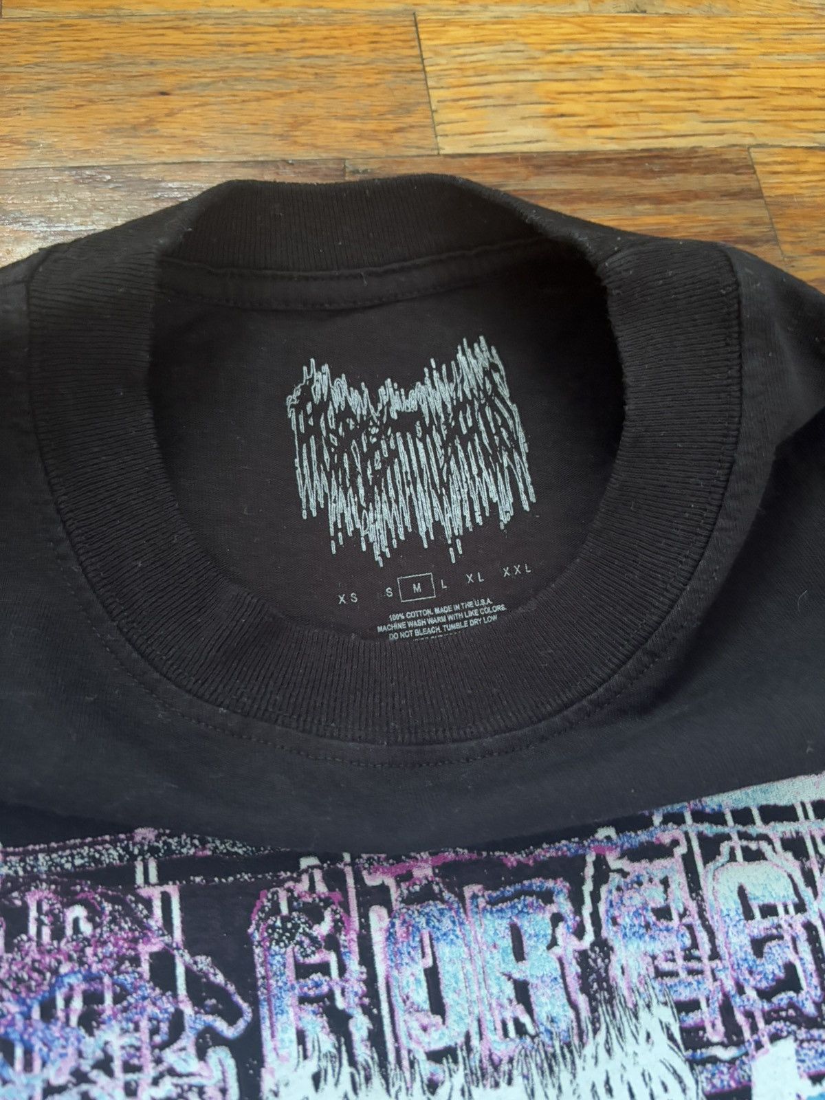 Destroy Lonely × Ken Carson × Playboi Carti Ken Carson A Great Chaos Live Tour Tee Leg2 OKC Black Medium Size US M / EU 48-50 / 2 - 3 Thumbnail