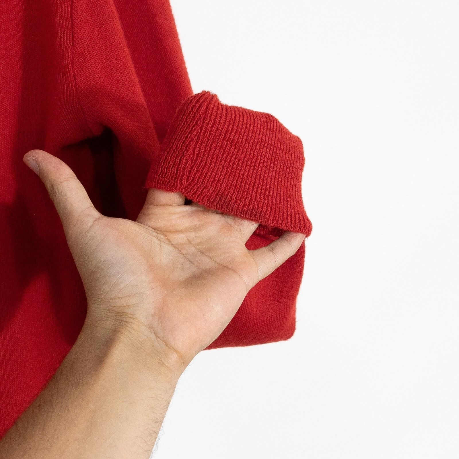 Puritan × Vintage Vintage Puritan V Neck Acrylic Sweater Large Red Distressed Size US L / EU 52-54 / 3 - 6 Thumbnail