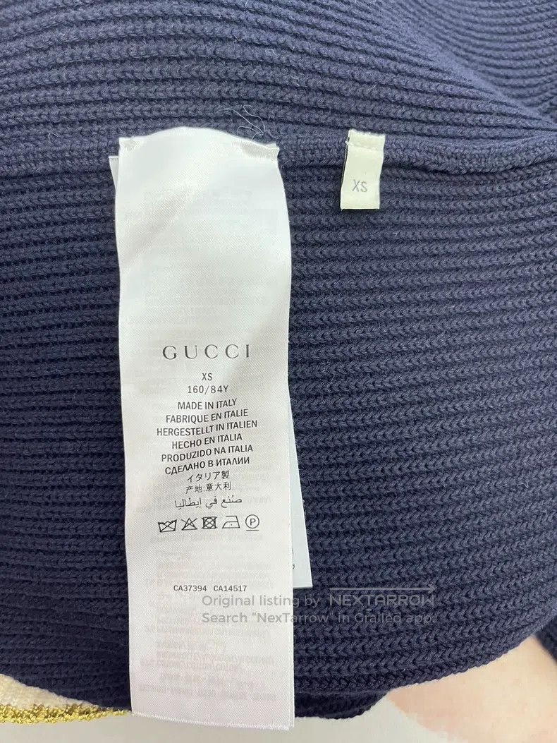 Gucci Gucci Blue and white pearl button knitted cardigan coat Size XS / US 0-2 / IT 36-38 - 5 Thumbnail
