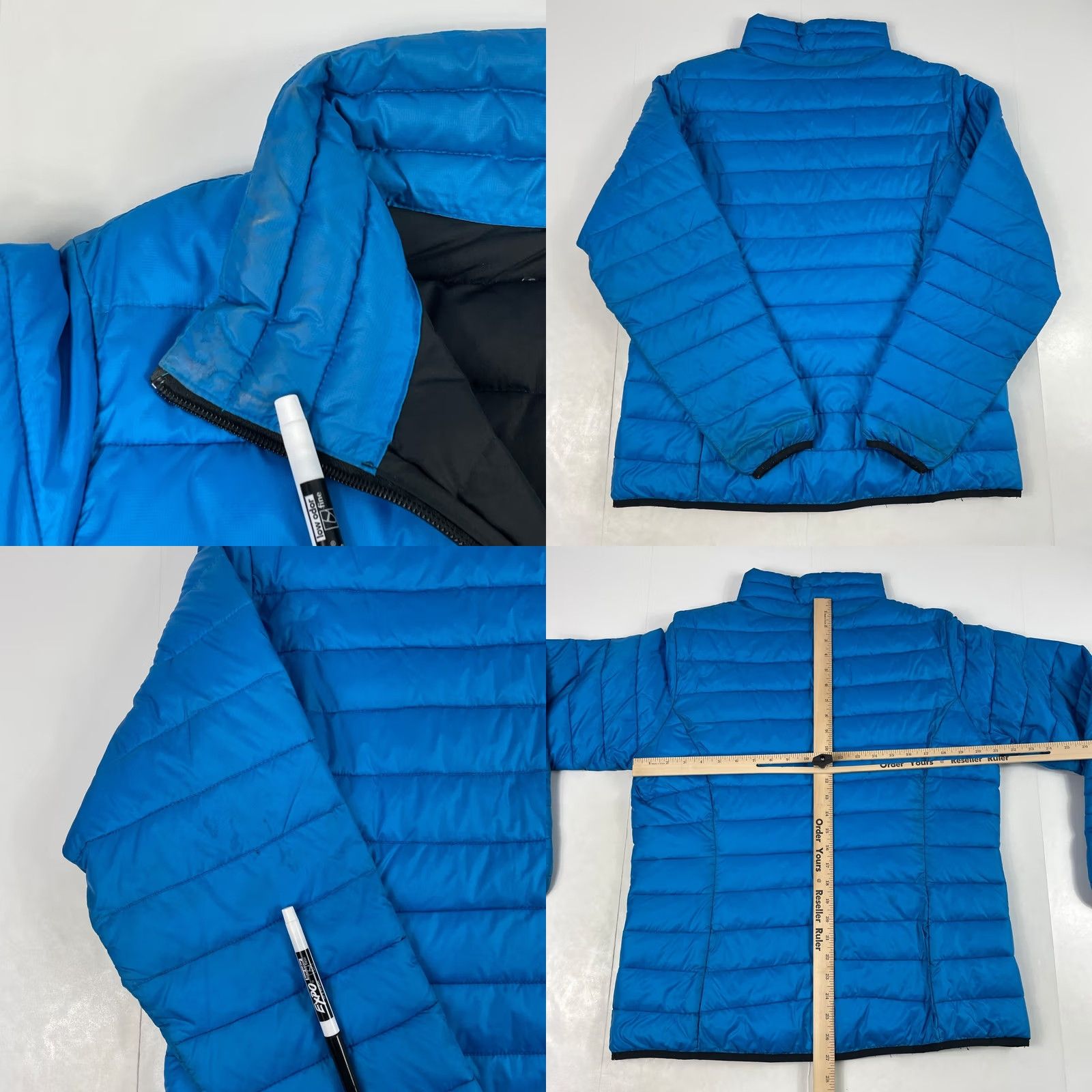 Vintage Columbia Jacket Women Large Blue Powder Lite Puffer Full Zip Hiking Snowboarding Size L / US 10 / IT 46 - 9 Thumbnail