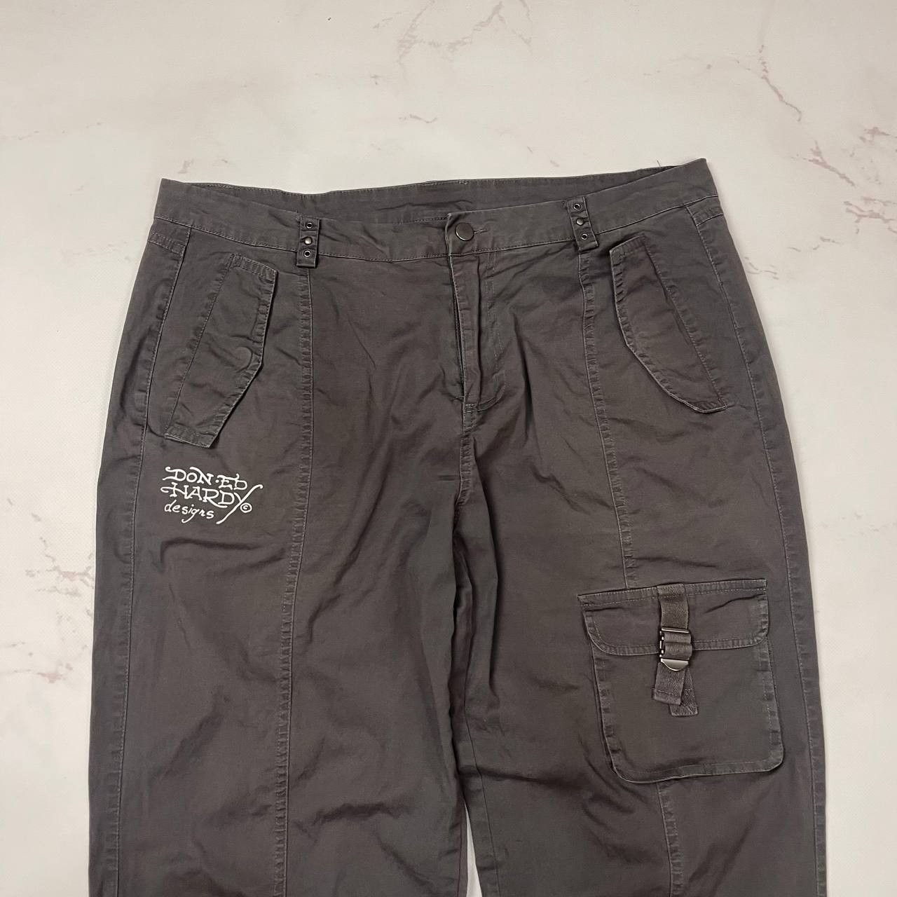 Ed Hardy Ed Hardy Urban Outfitters Y2K 90s Style Grey Cargo Size XL Size US 36 / EU 52 - 11 Thumbnail