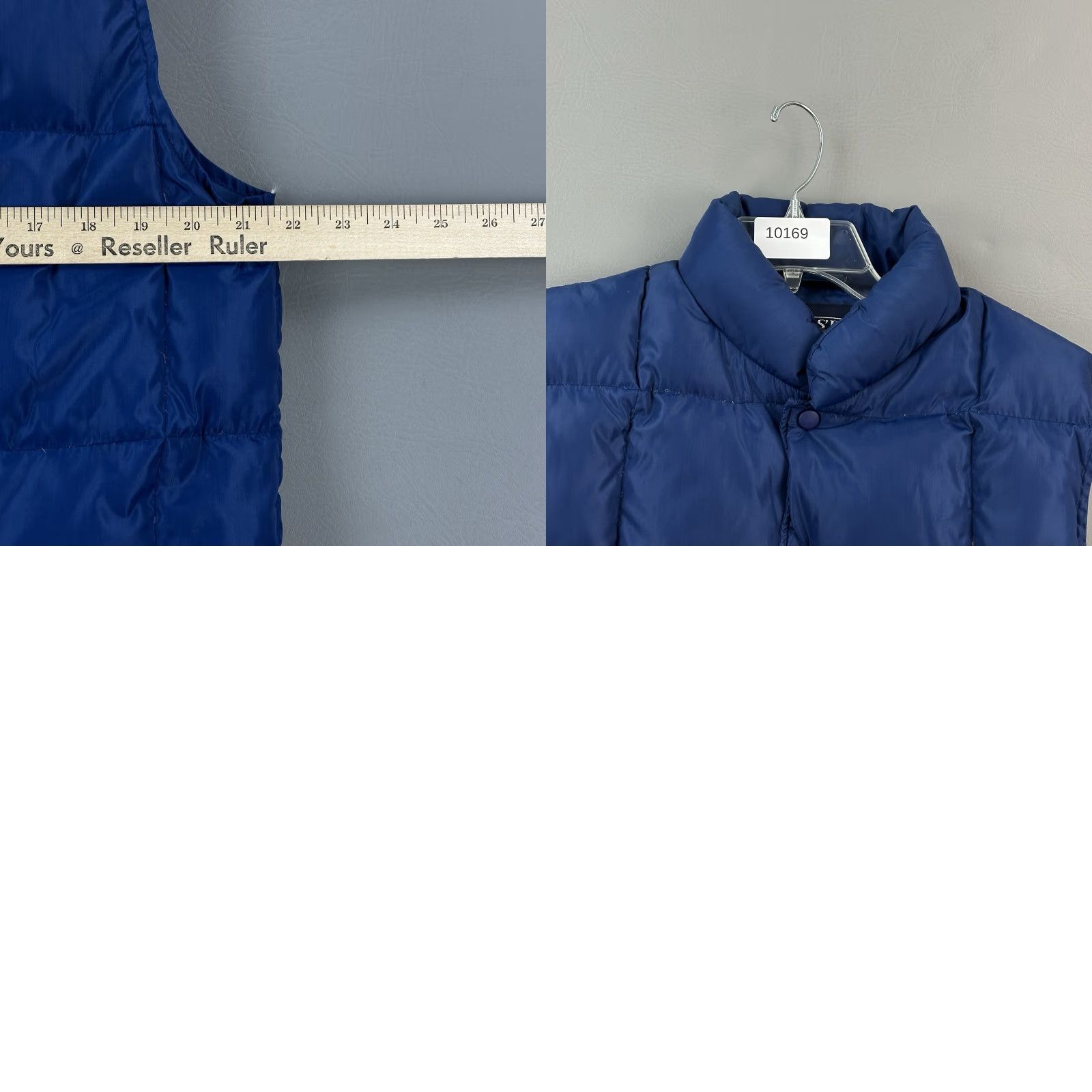 Lands' End VINTAGE Lands End Vest Unisex Medium Blue Goose Down Quilted Snap Front Puffer Size US M / EU 48-50 / 2 - 8 Thumbnail