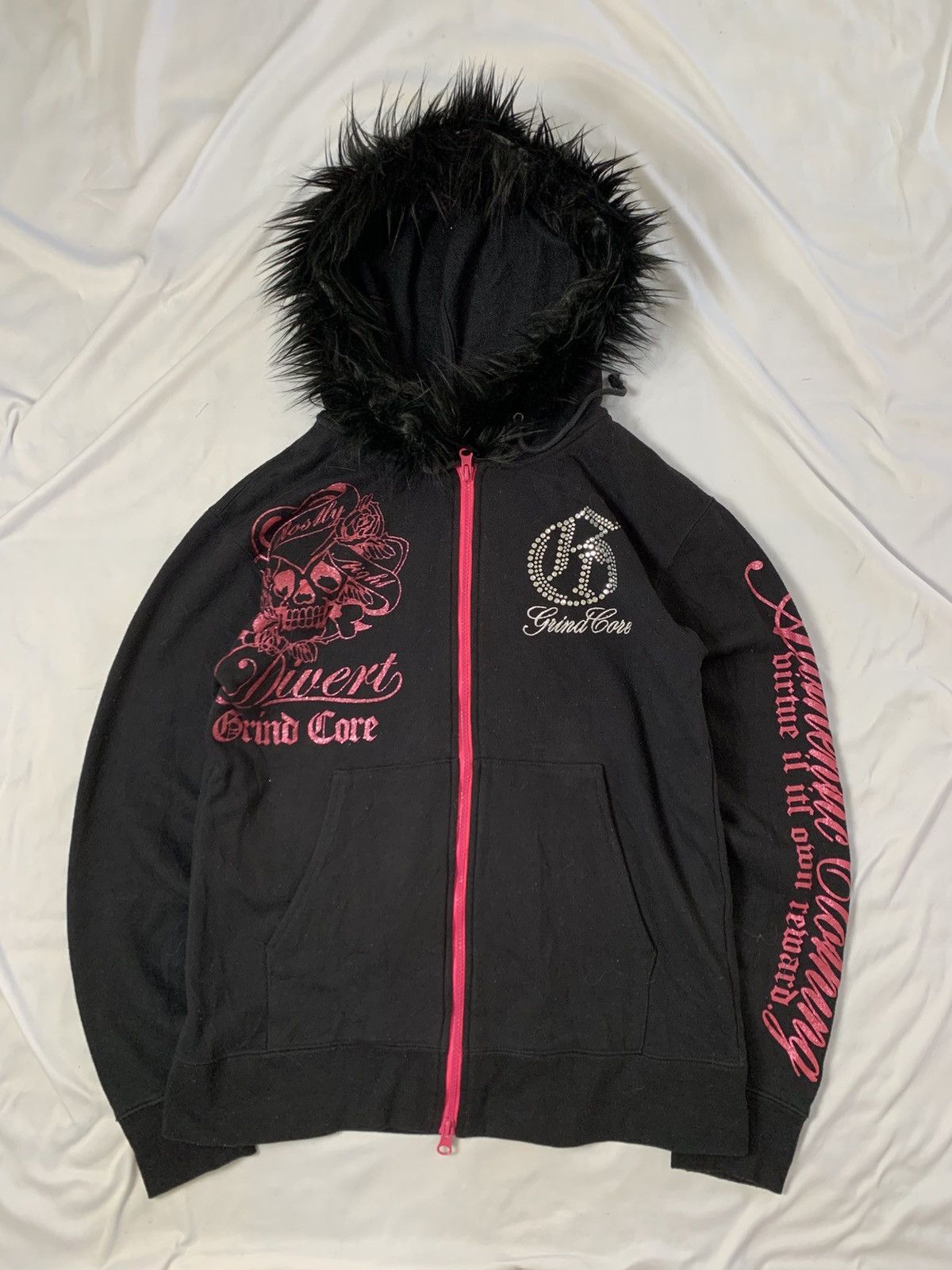 KMRii fur hoodie undefined vkei style signal point japan Size US S / EU 44-46 / 1 - 2 Thumbnail