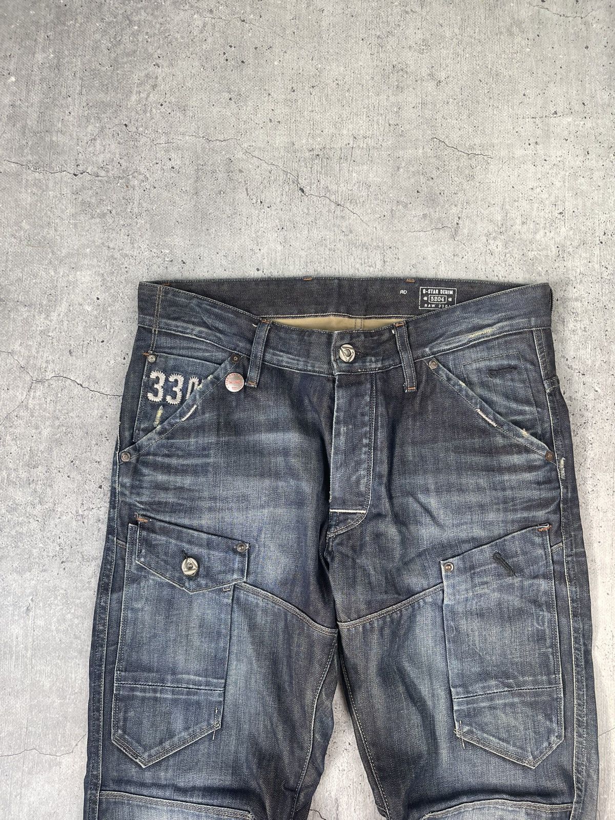 G-Star VTG AVANTGARDE G STAR RAW DENIM MULTIPOCKET JAPAN JEANS Y2K Size US 32 / EU 48 - 6 Thumbnail