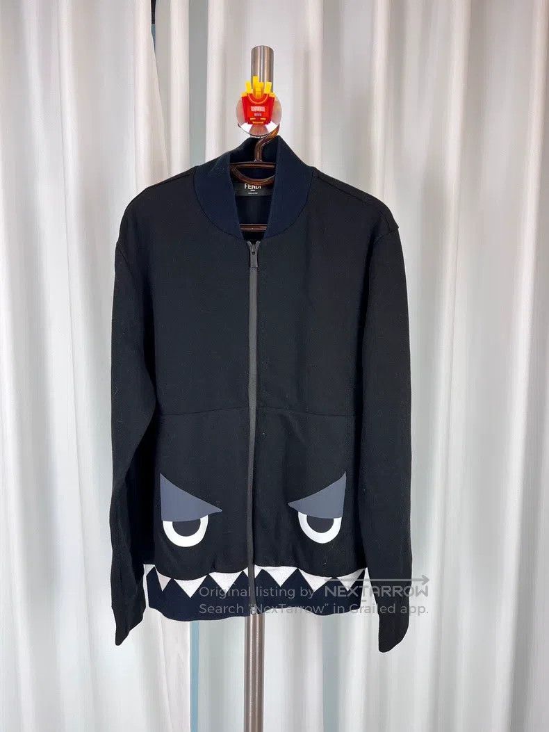 Fendi Fendi Little monster zipper jacket black Size US XL / EU 56 / 4 - 1 Thumbnail
