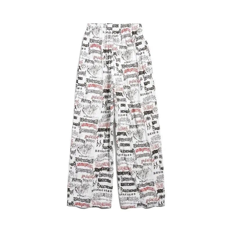 Balenciaga o1tr1nto1025 DIY Metal Allover Pyjama Pants in White Size US 38 / EU 54 - 1 Thumbnail