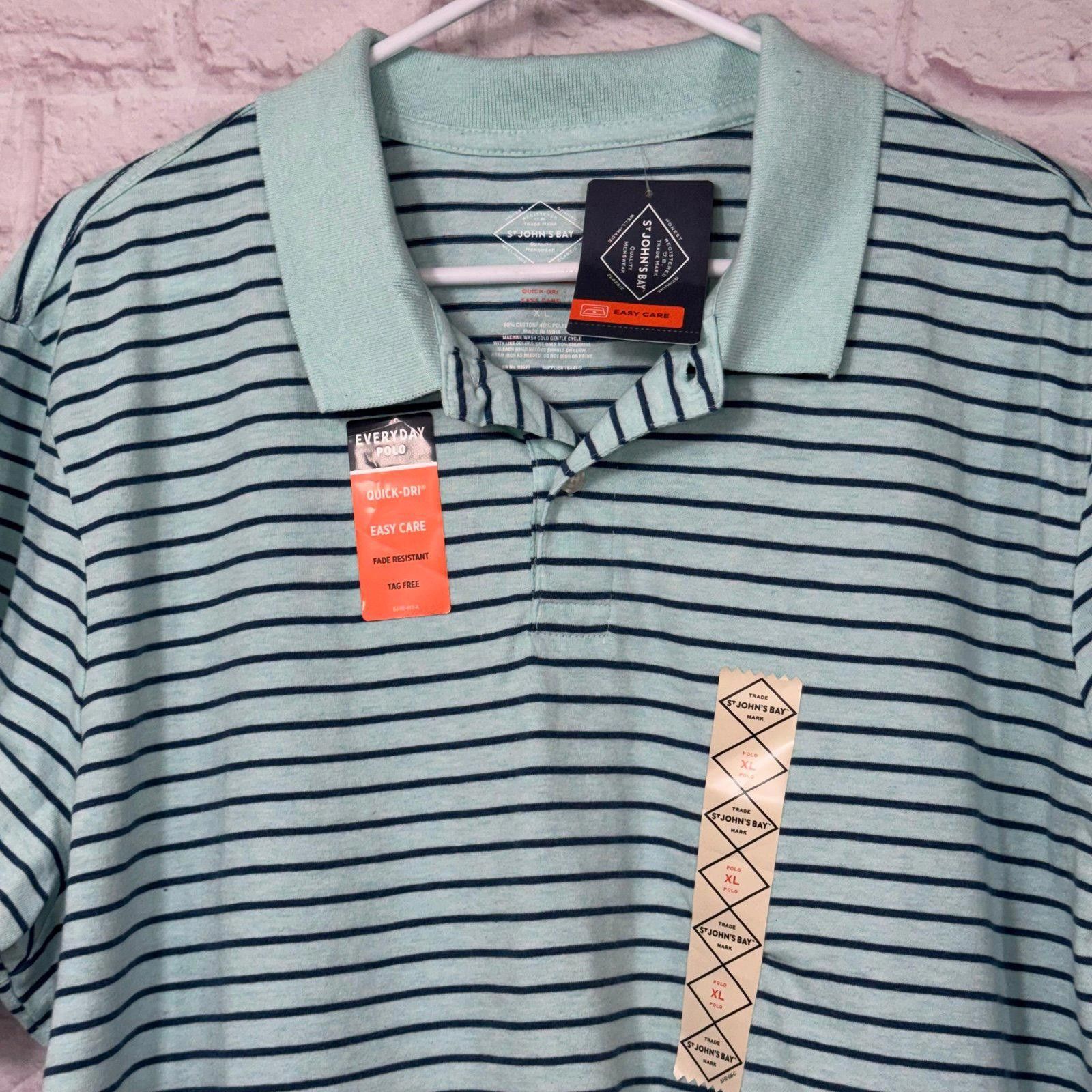 St. Johns Bay St. John's Bay Men's Quick-Dri Polo Shirt XL NWT Size US XL / EU 56 / 4 - 3 Thumbnail
