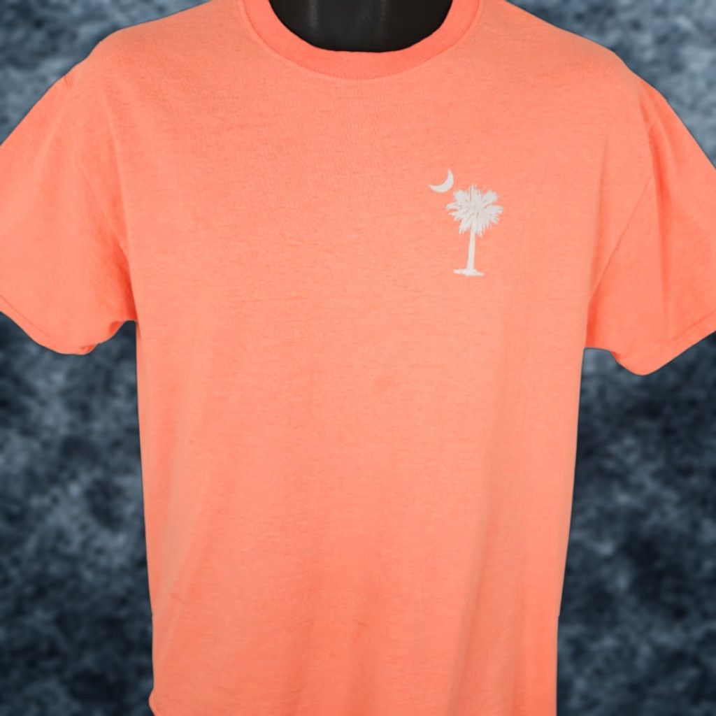 Fruit Of The Loom Fruit of the Loom South Carolina T Shirt Mens Size Medium Orange Travel Destination Tee Size US M / EU 48-50 / 2 - 1 Thumbnail