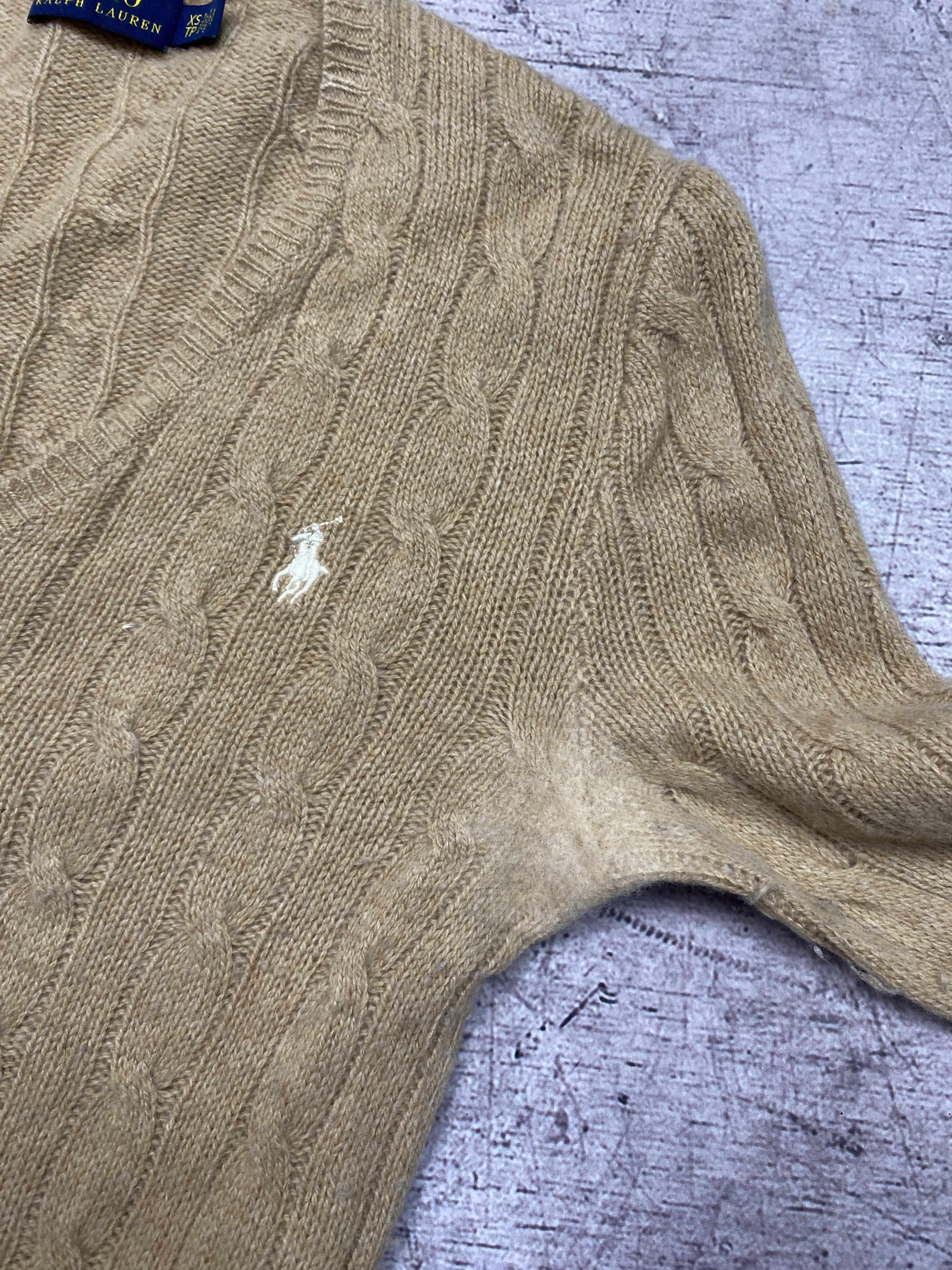 Polo Ralph Lauren × Ralph Lauren Polo Ralph Lauren Womens Wool Knit V-Neck Sweater Size XS / US 0-2 / IT 36-38 - 5 Thumbnail