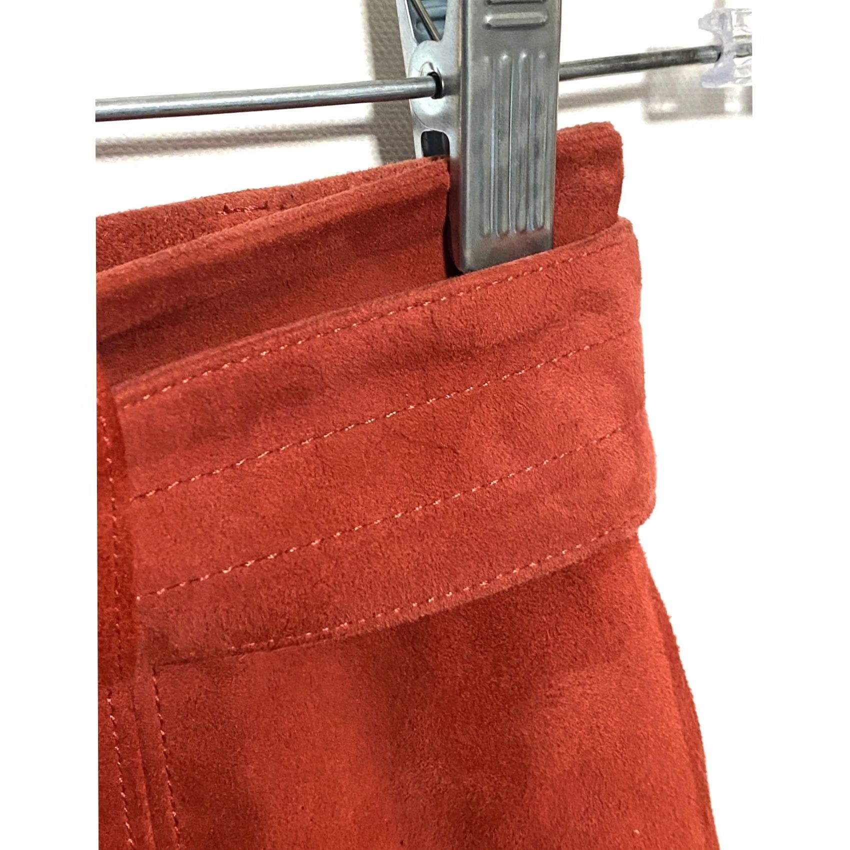 Joie Joie Button Front Mini A Line Skirt Neida Lamb Leather Suede Belted Womens 0 Multicolor Belted A-Line Skirt 0 Womens Size 25" / US 0 / IT 36 - 2 Thumbnail
